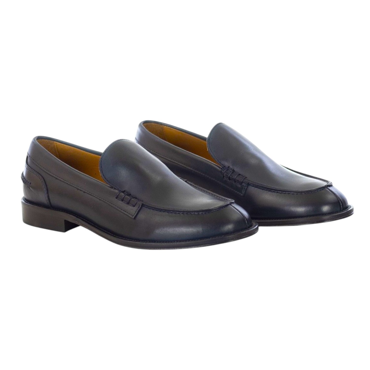 Rogal's Orleans Mocassino Uomo in Pelle Abrasivata Blu