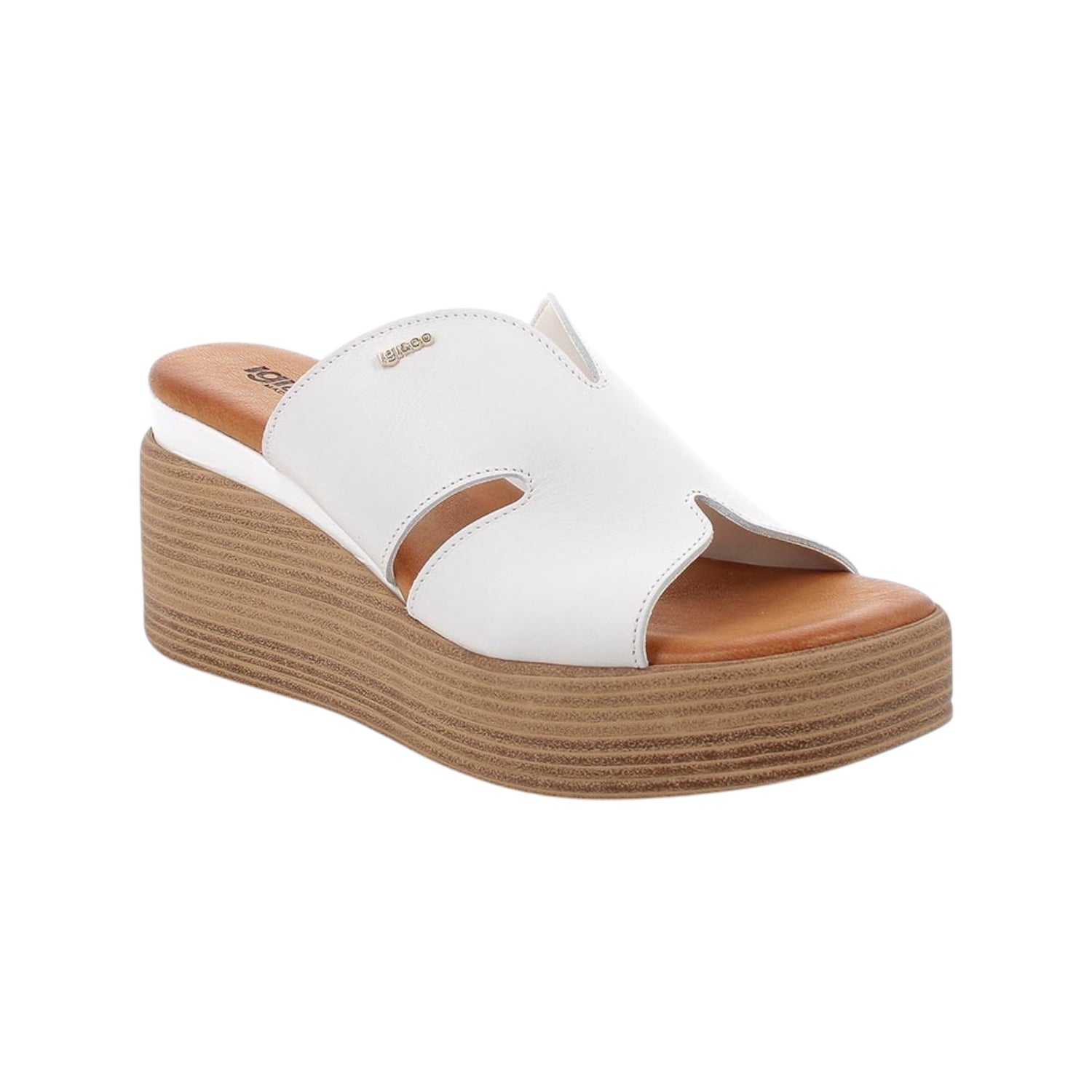 Igi&Co Scalzato Bianco con Zeppa da Donna