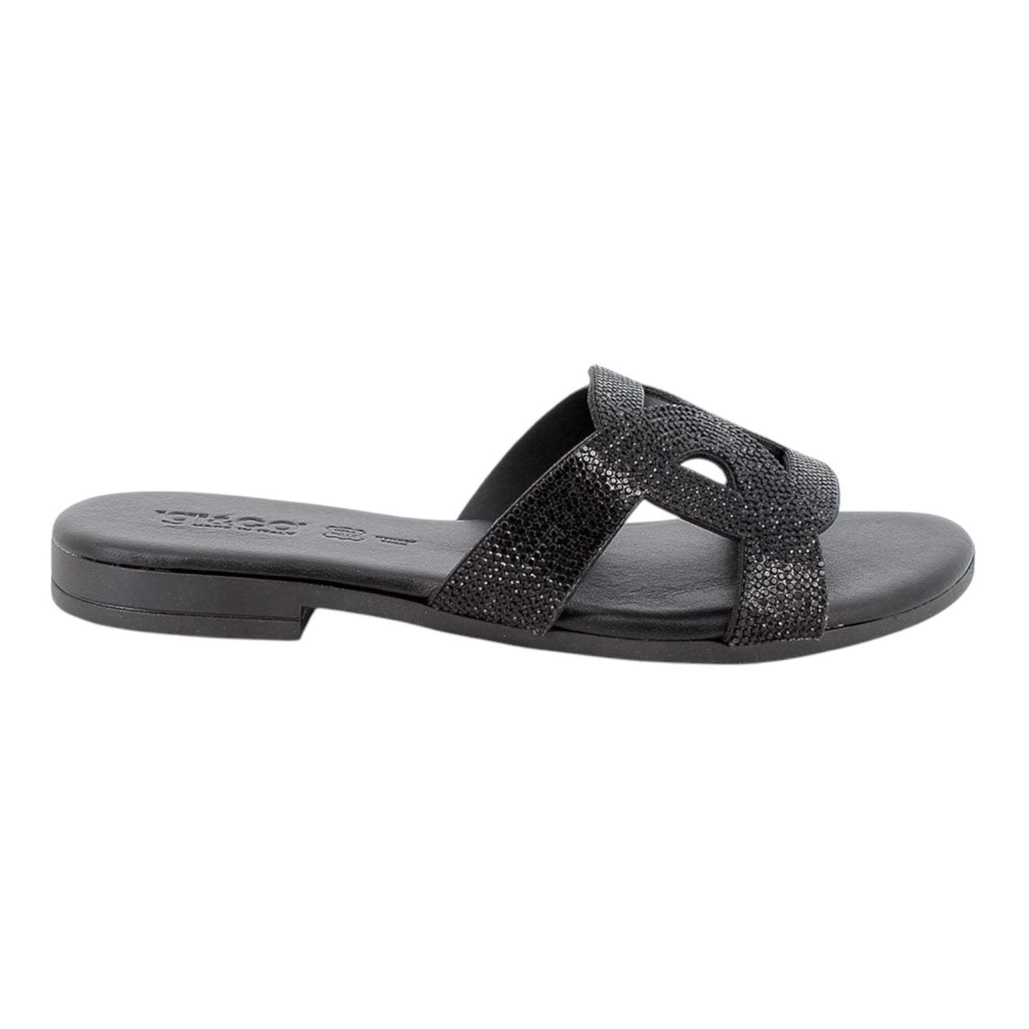 Igi&Co Ciabatta Nera con Strass t.2 da Donna
