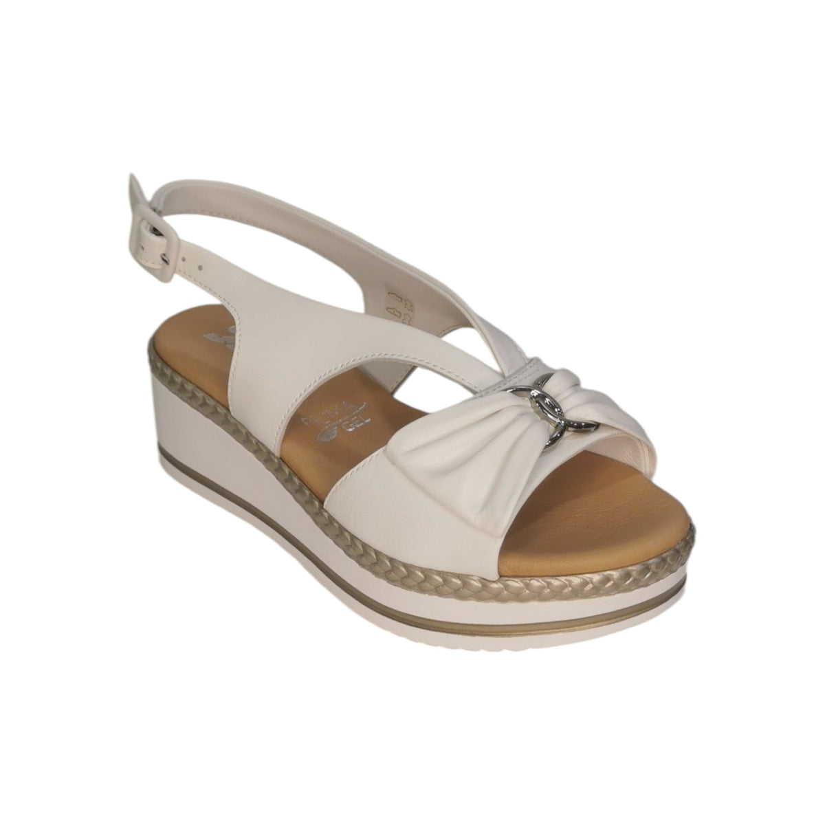 Susimoda Sandalo Bianco con Zeppa da Donna