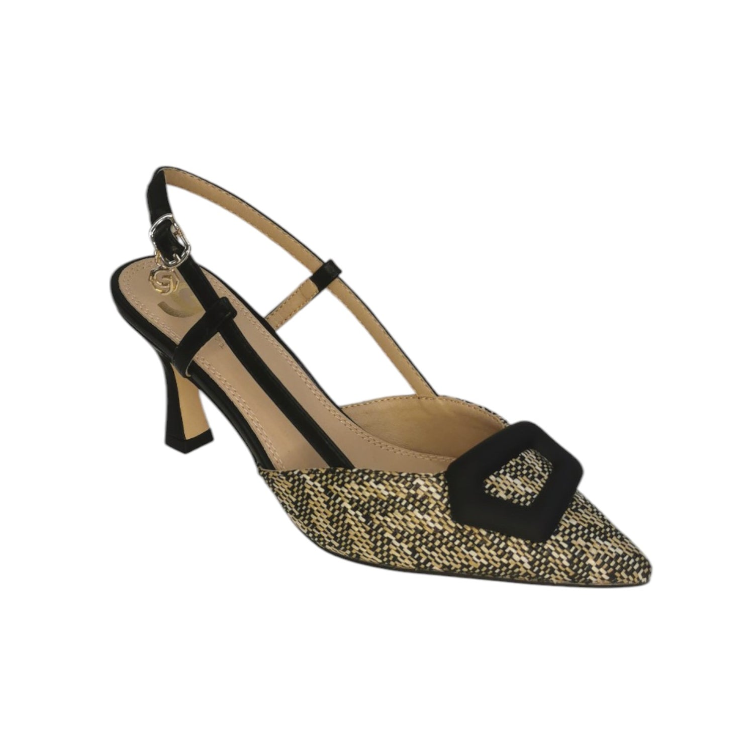 Gold&Gold Chanelle Nera in Raffia t.9 da Donna