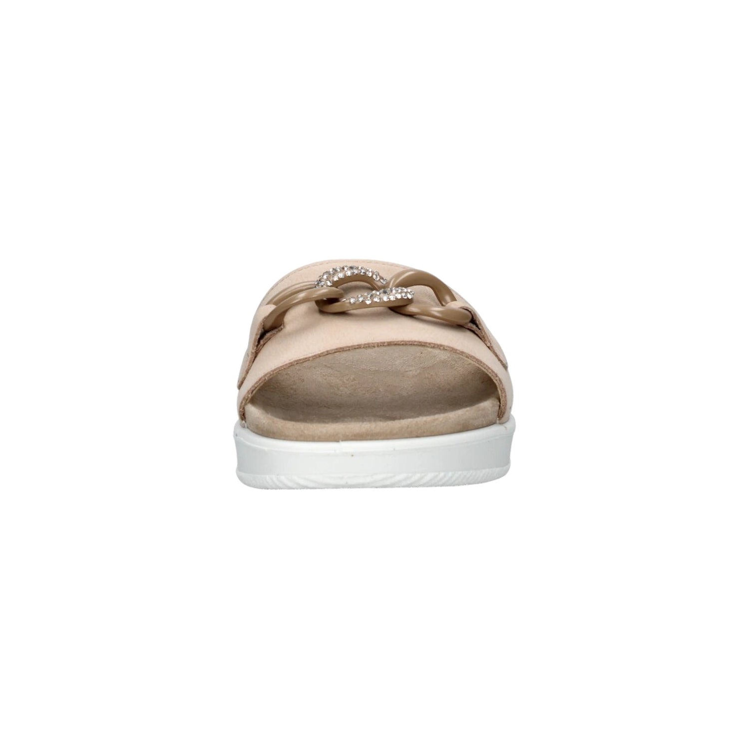 Enval Soft Ciabatta Beige con Catena da Donna