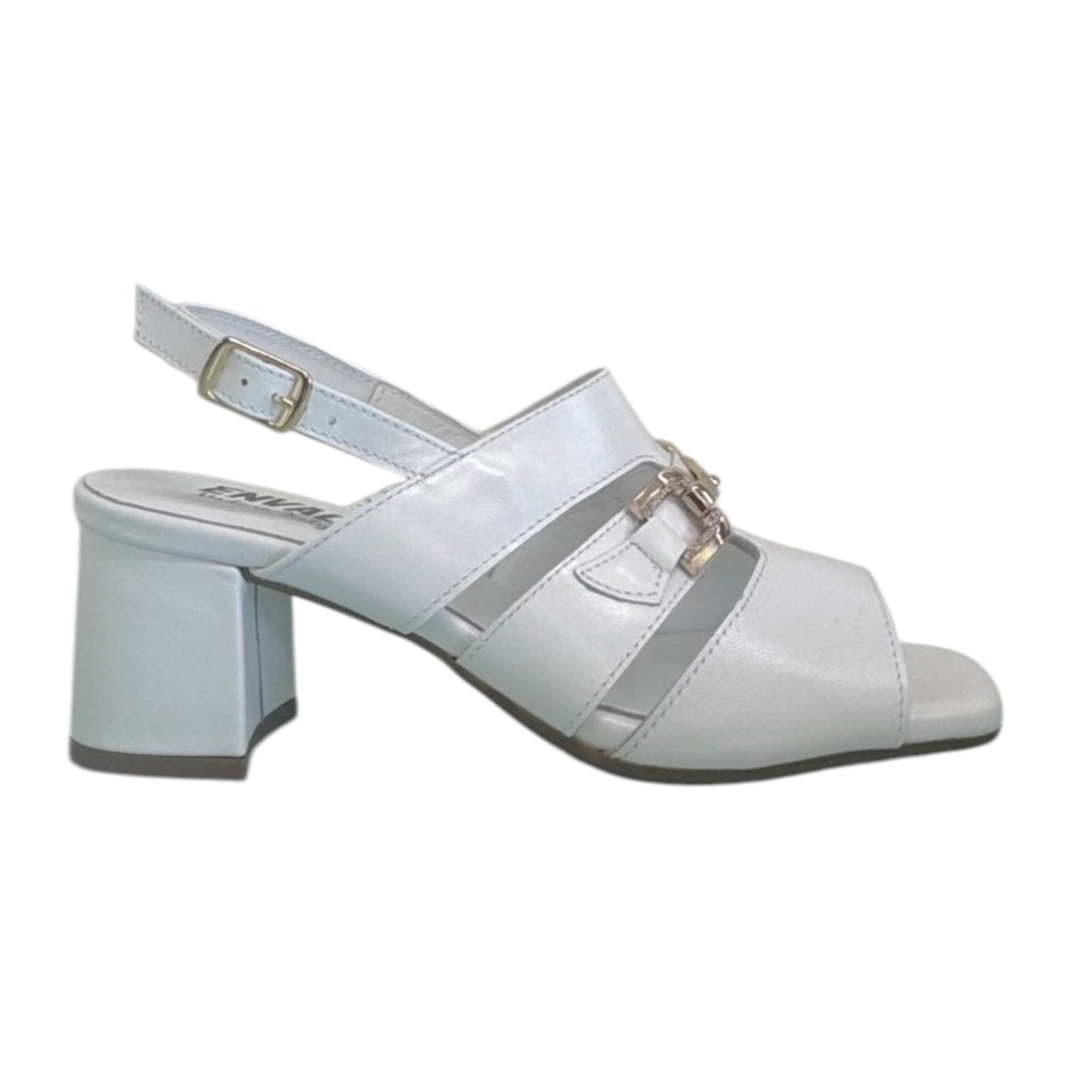Enval Soft Sandalo Bianco con Morsetto t.7 da Donna