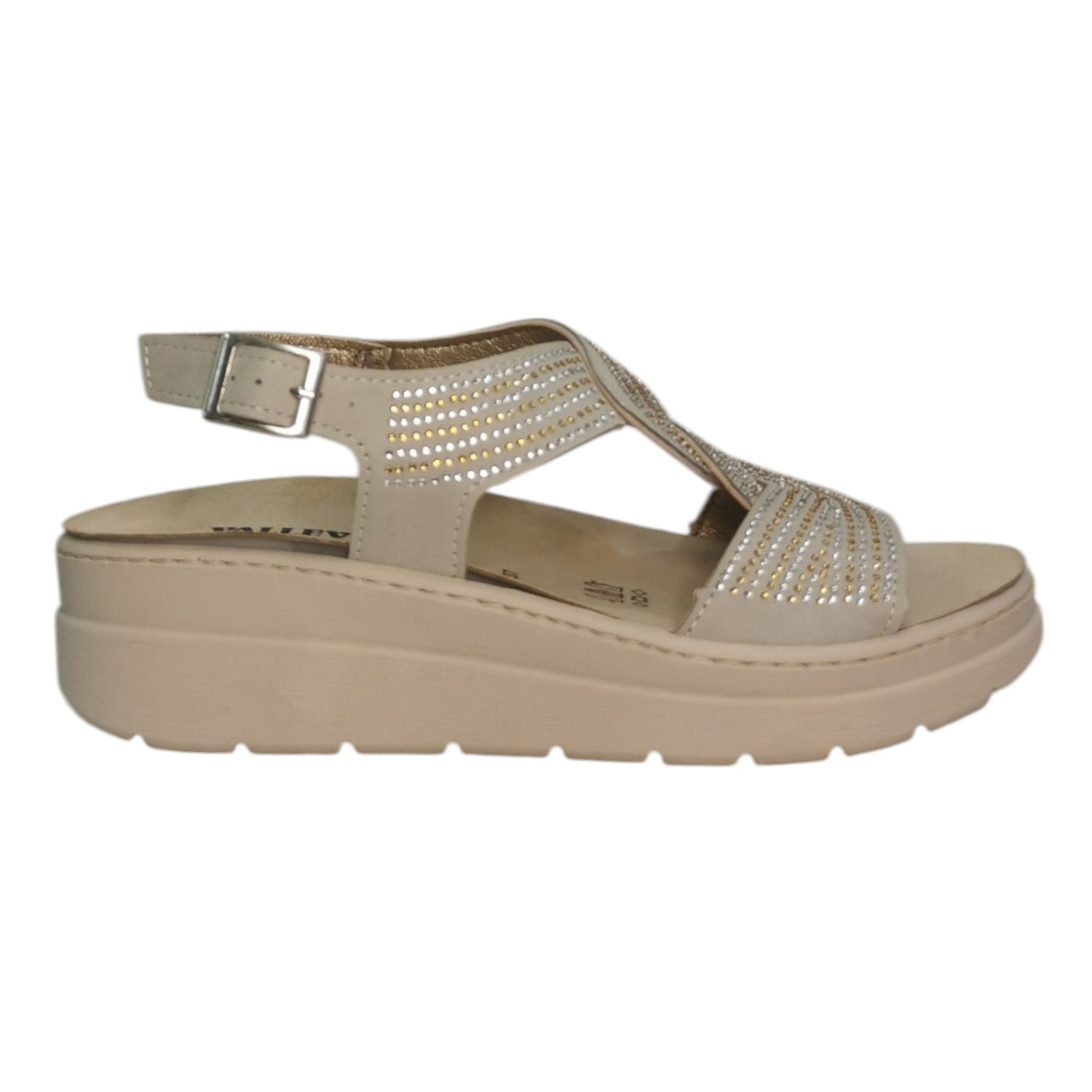 Valleverde Sandalo Ghiaccio con Strass da Donna