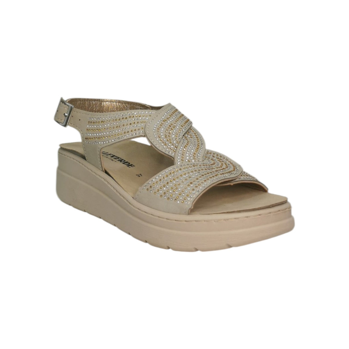 Valleverde Sandalo Ghiaccio con Strass da Donna