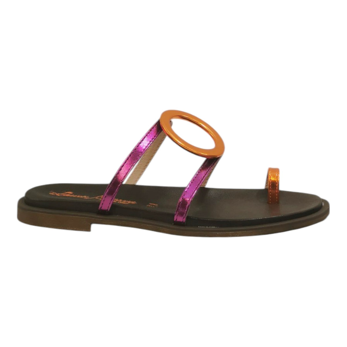 Laura Bizzarri Infradito Basso Fucsia Arancio da Donna
