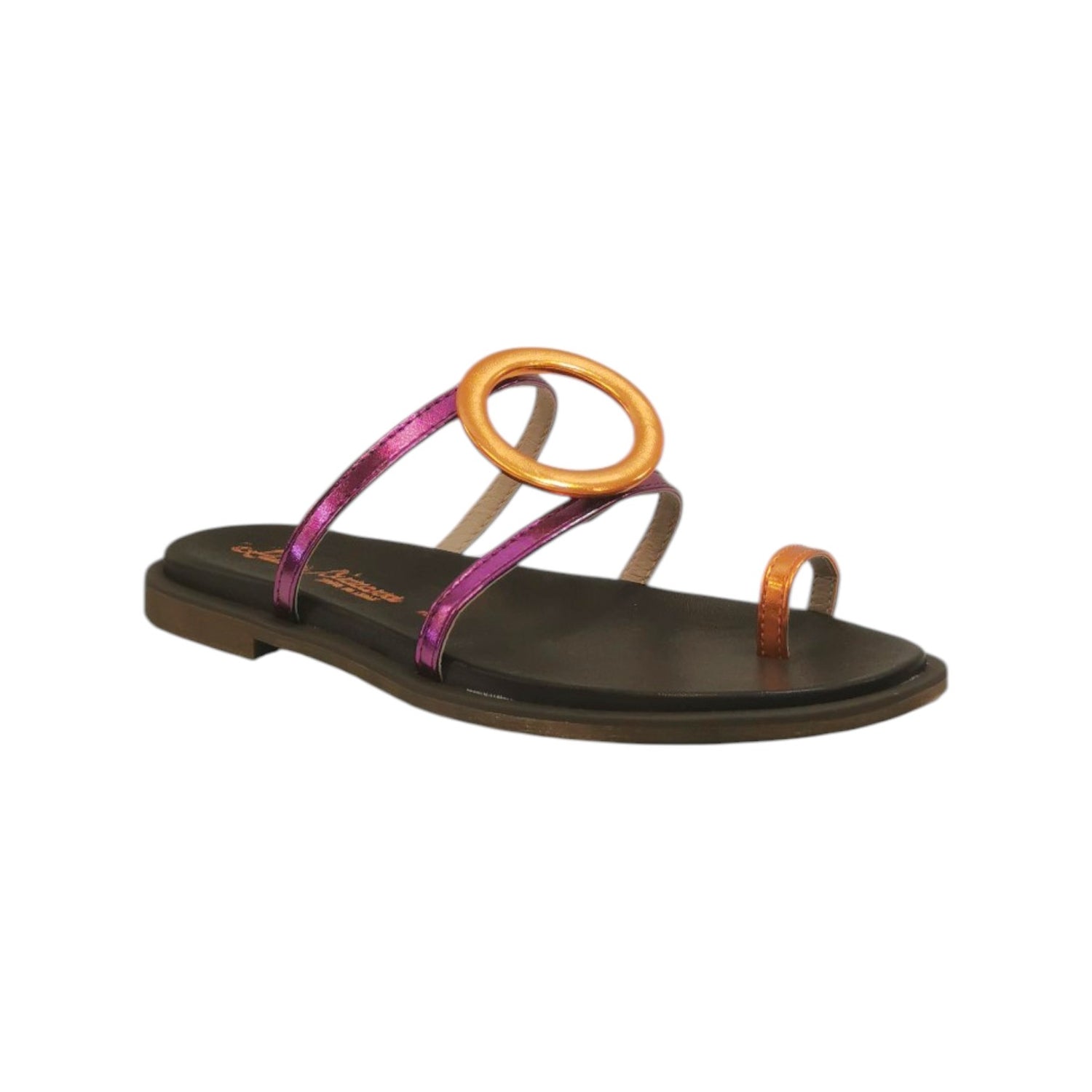 Laura Bizzarri Infradito Basso Fucsia Arancio da Donna