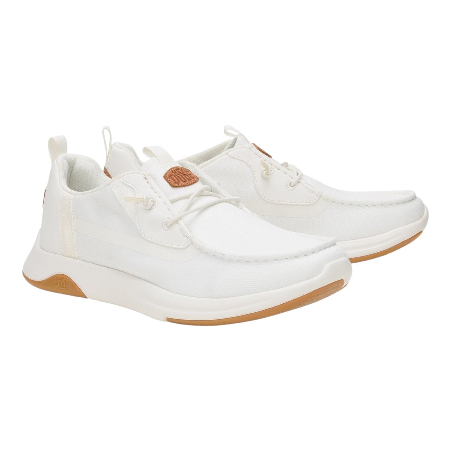 Hey Dude Wally Drift Mesh Slip On Uomo in Tessuto e Ecopelle Bianco