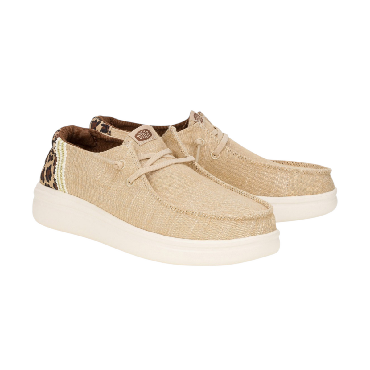 Hey Dude Wendy Rise Animal Slip On Donna in Tessuto Beige Multi