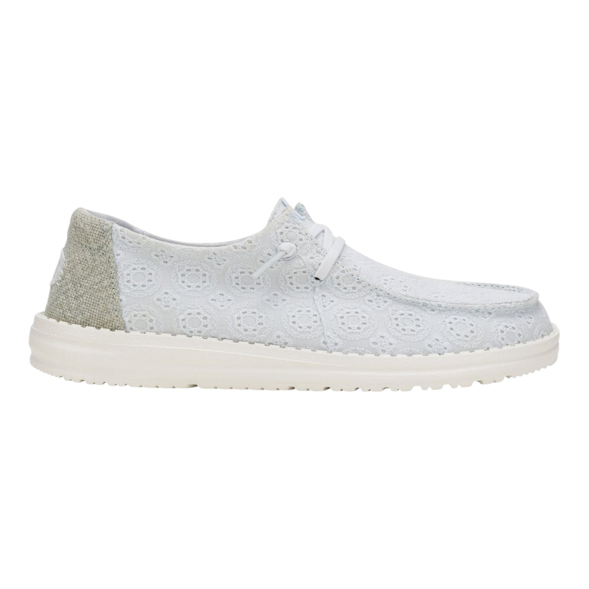 Hey Dude Wendy Eyelet Lace Slip On Donna in Tessuto Traforato Celeste