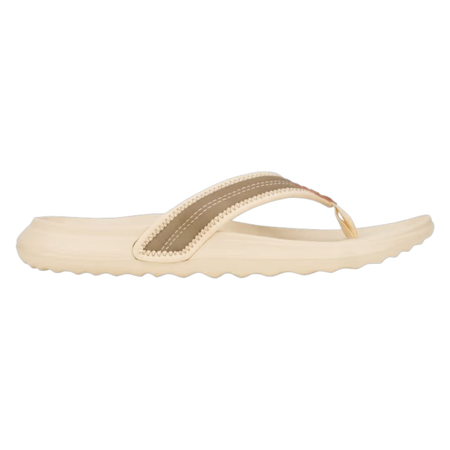 Hey Dude Myers Flip Classic Infradito Uomo in Tessuto e Ecopelle Beige