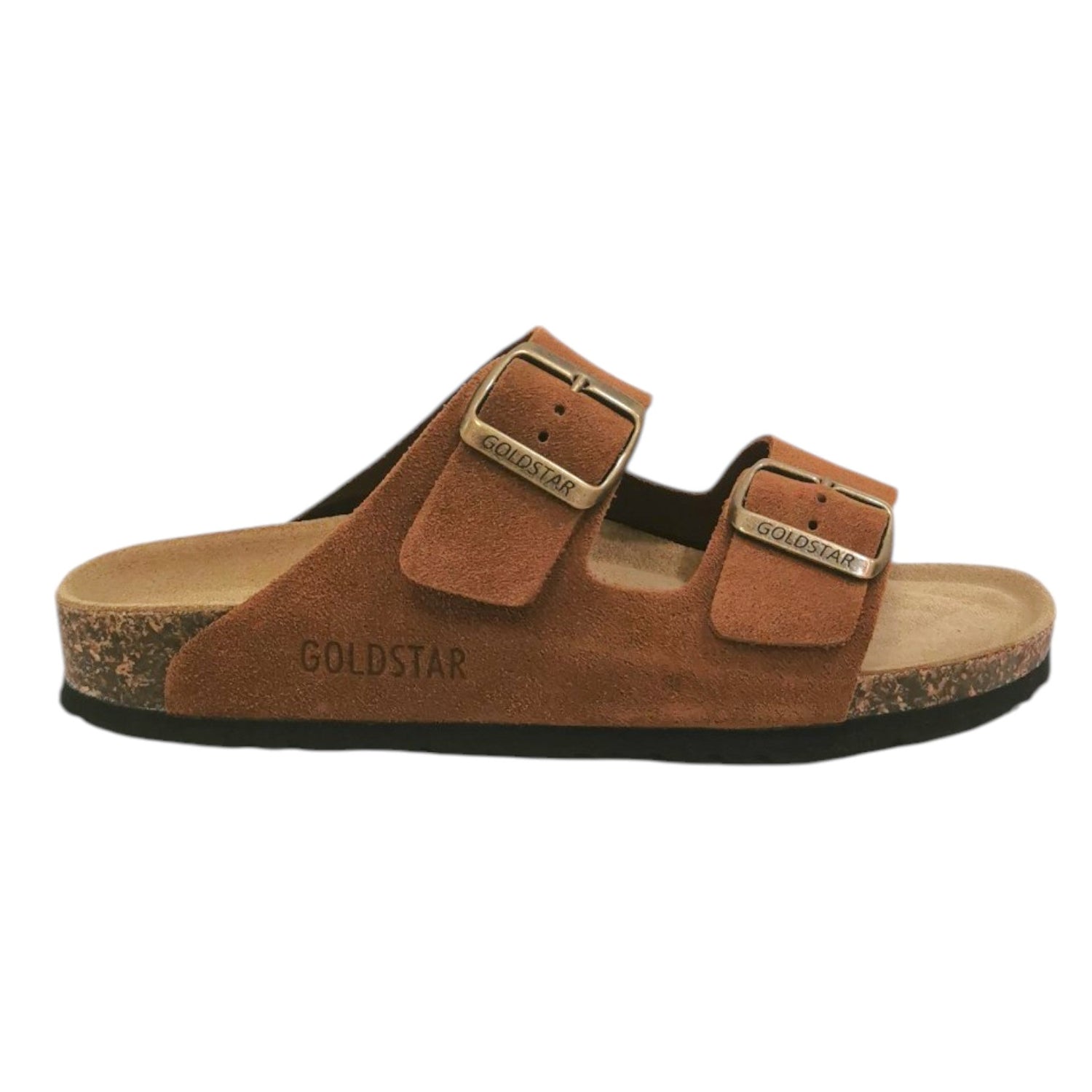 GoldStar Ciabatta Cuoio con Doppia Fibbia da Donna