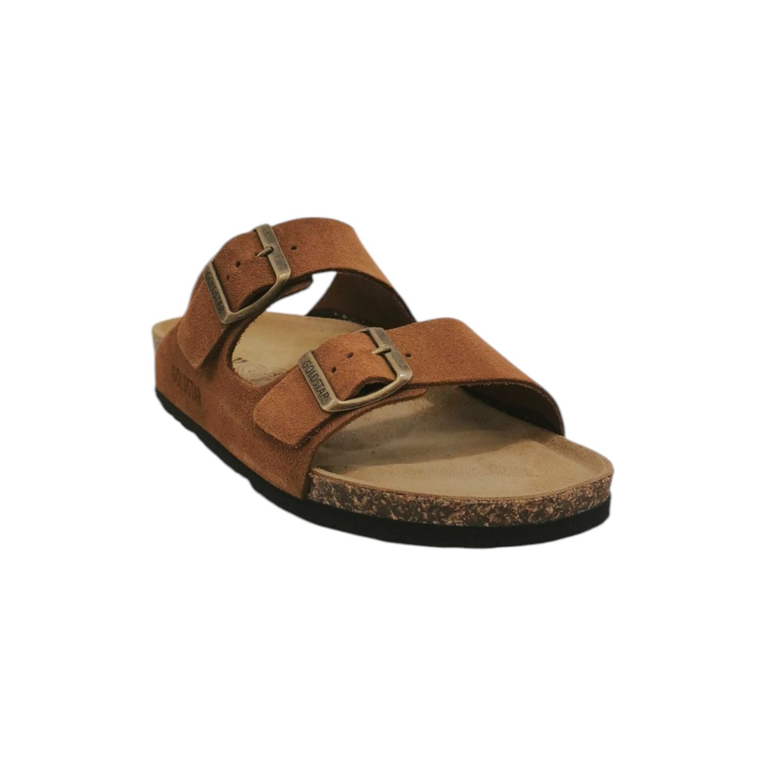 GoldStar Ciabatta Cuoio con Doppia Fibbia da Donna