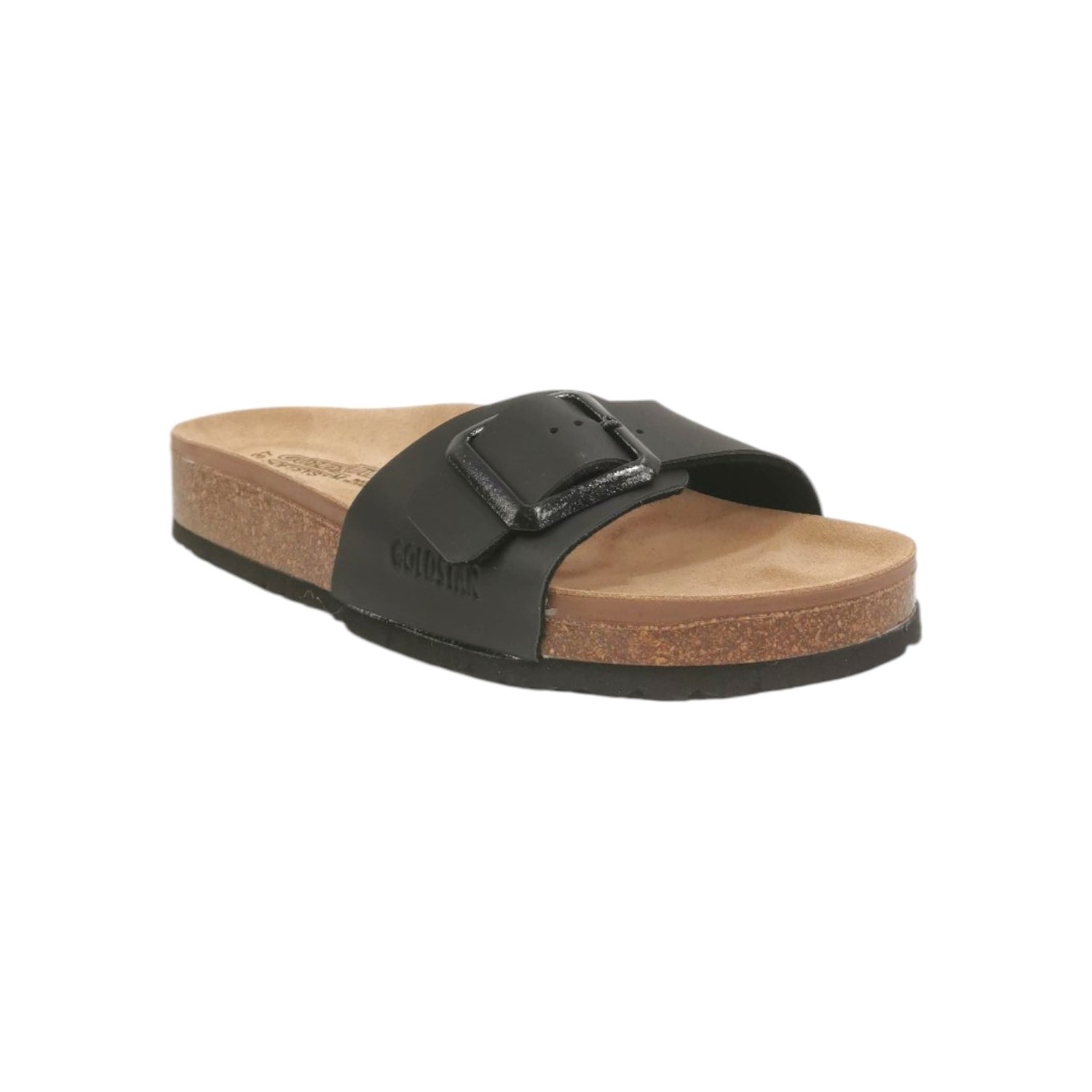 GoldStar Ciabatta Nera con Fibbia da Donna