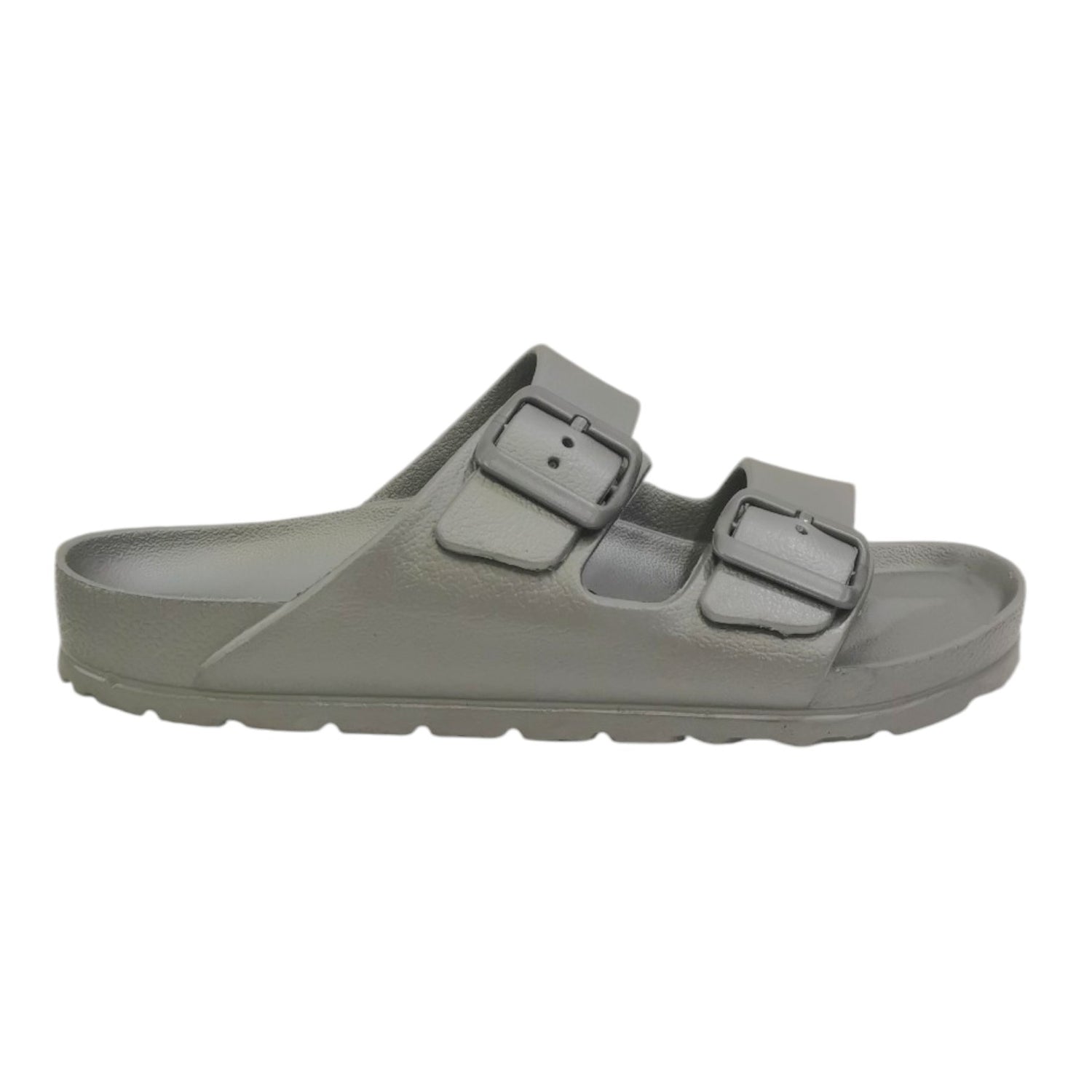 GoldStar Ciabatta Argento con Doppia Fibbia da Donna