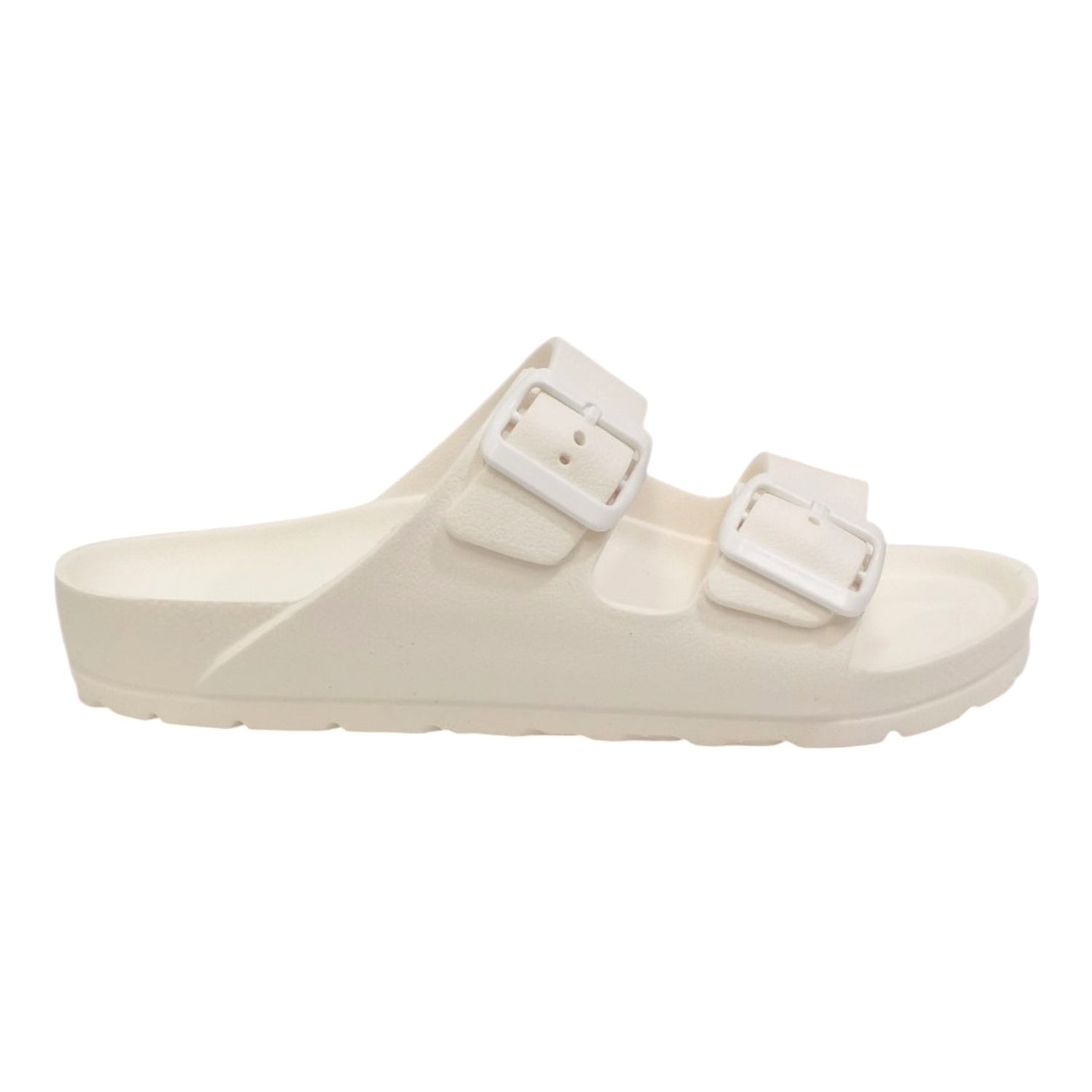 GoldStar Ciabatta Bianca con Doppia Fibbia da Donna