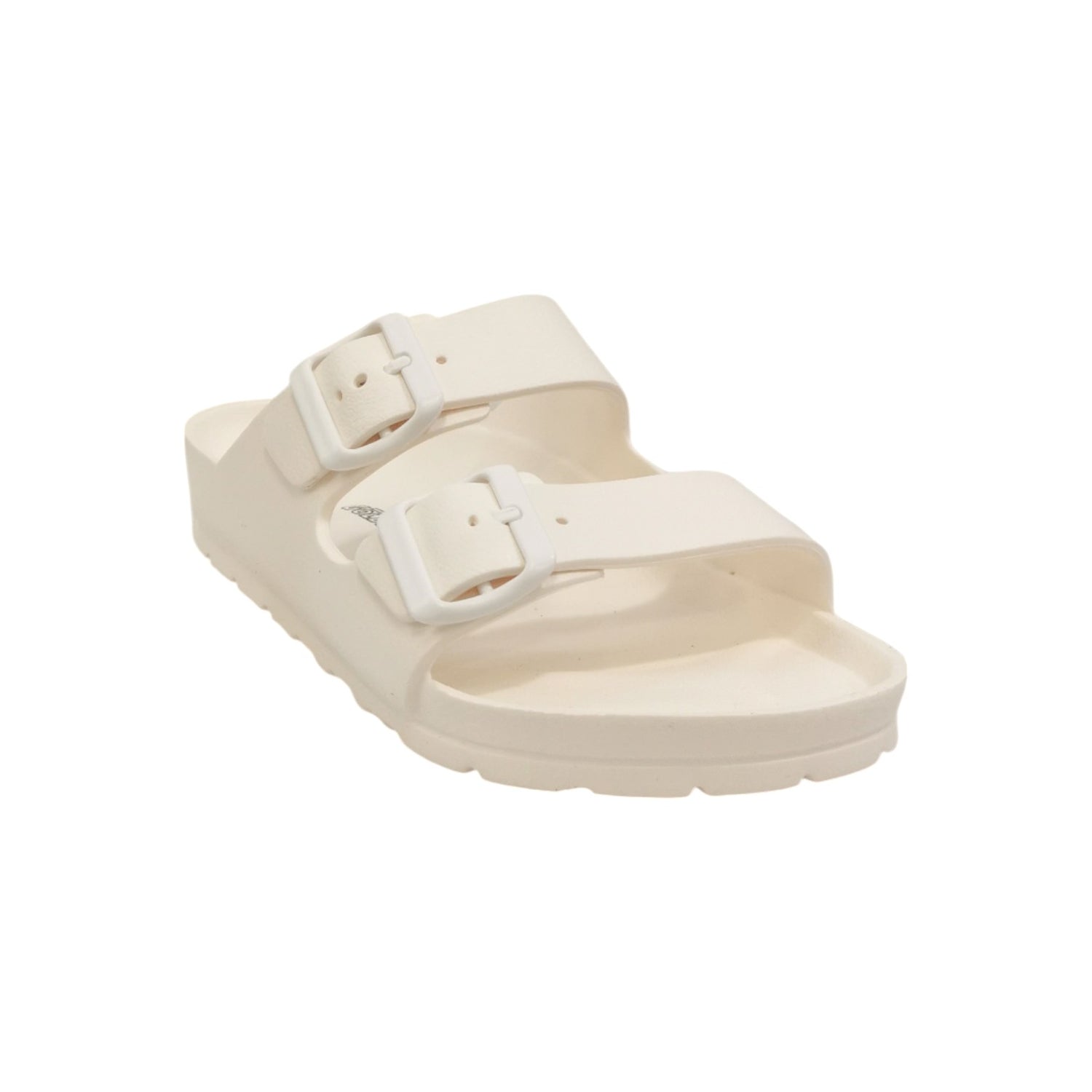 GoldStar Ciabatta Bianca con Doppia Fibbia da Donna