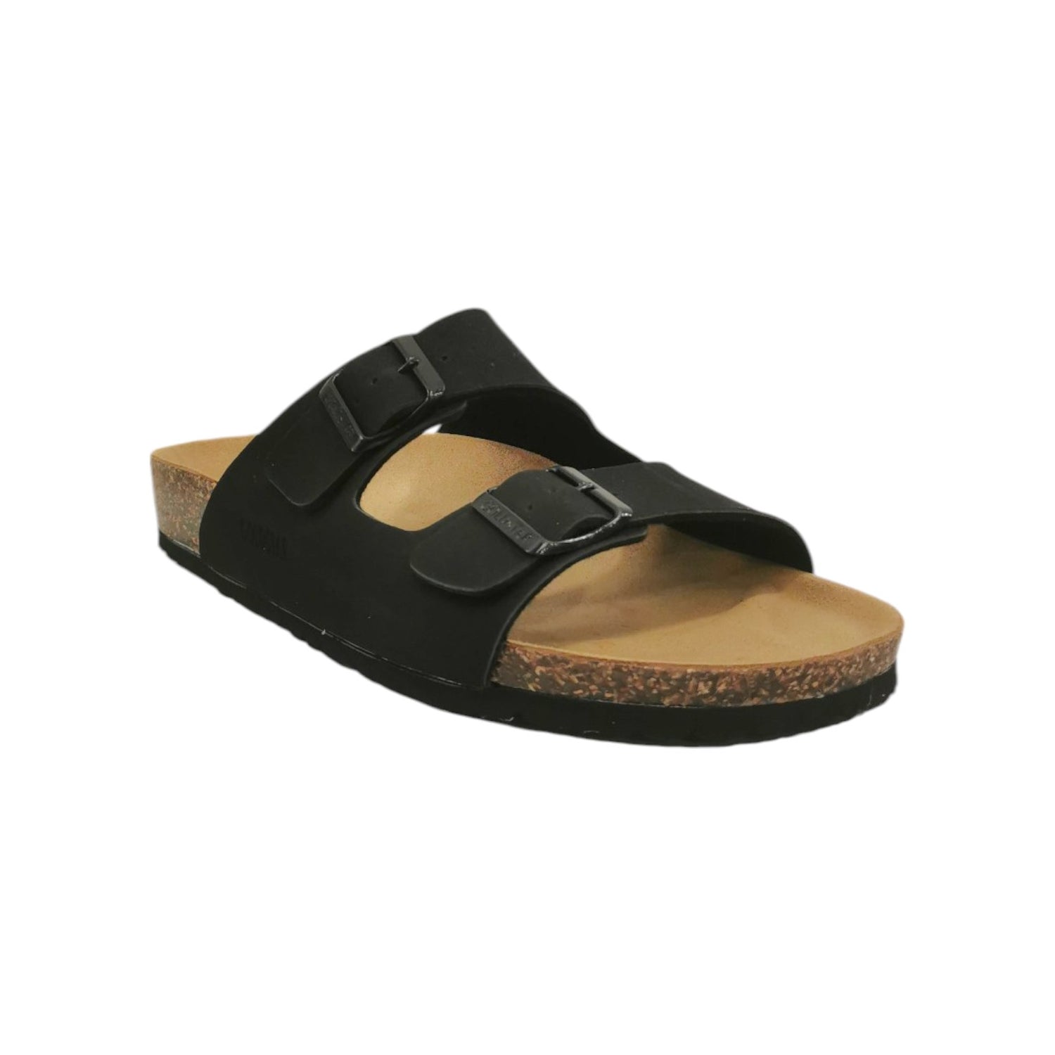 GoldStar Ciabatta Nera con Doppia Fibbia da Uomo