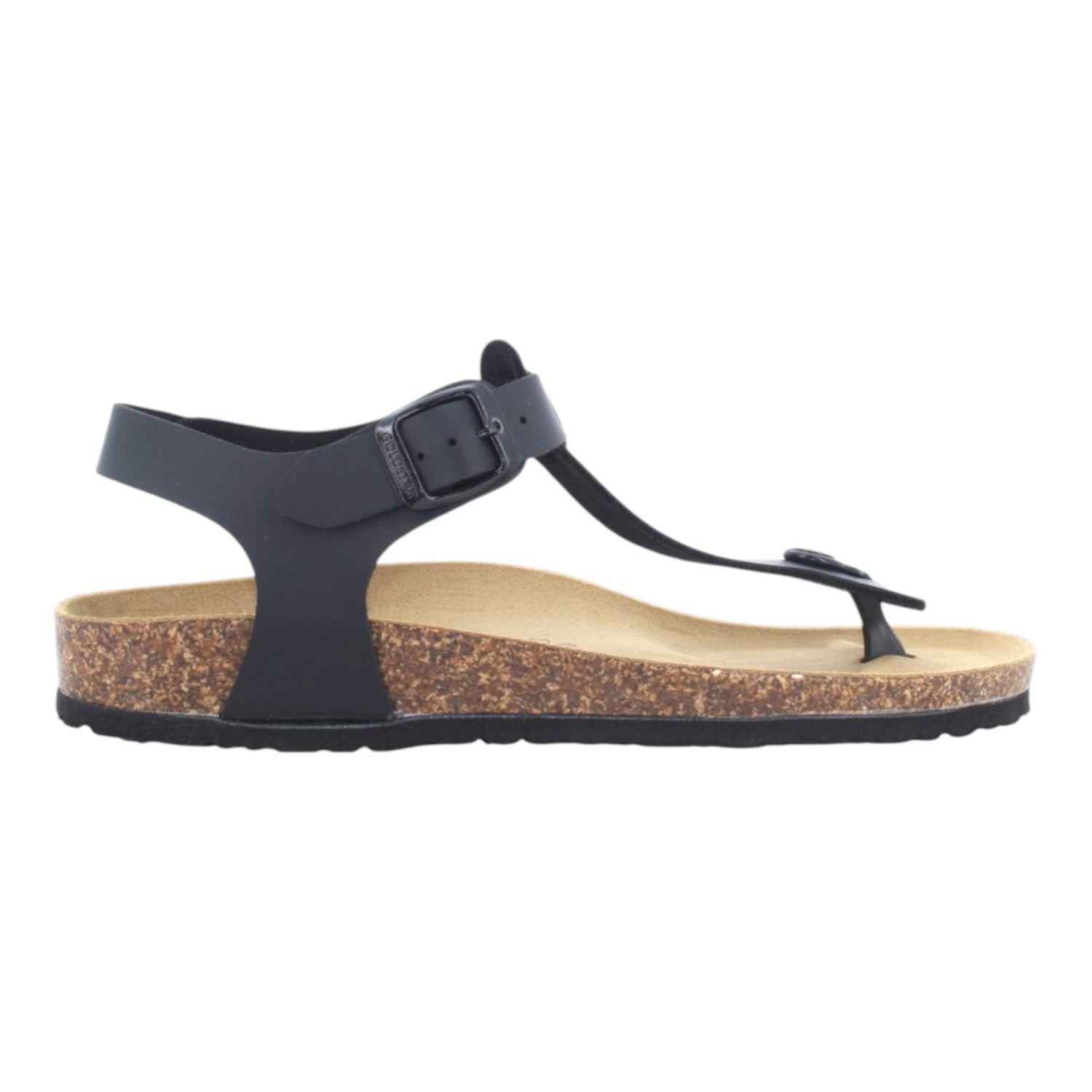 GoldStar Infradito Uomo Nero con Fibbia