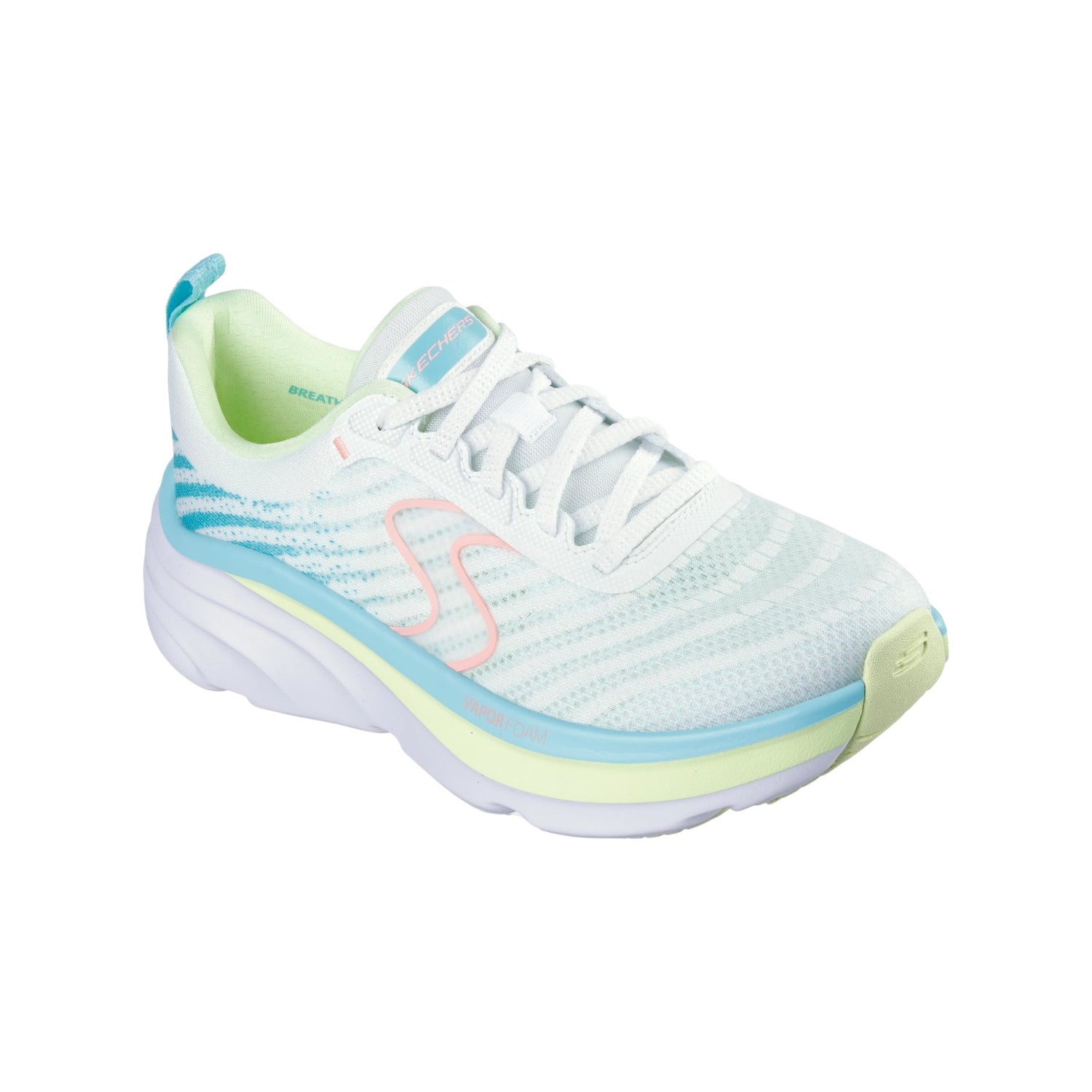 Skechers Sneakers Bianco Multi Relaxed Fit: D'Lux Vapor - Cool Breeze da Donna