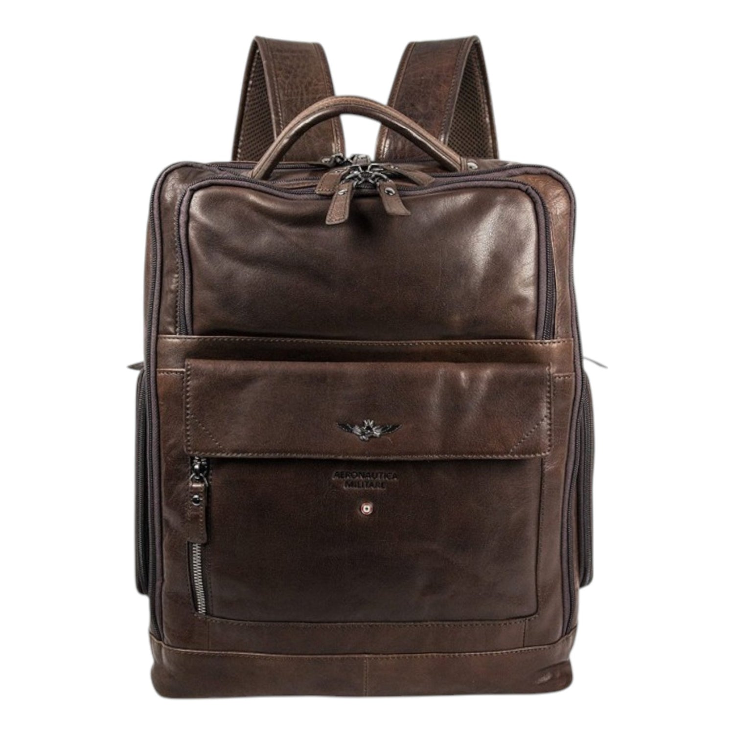 Aeronautica Militare Zaino Moro Linea Vintage in Pelle da Uomo