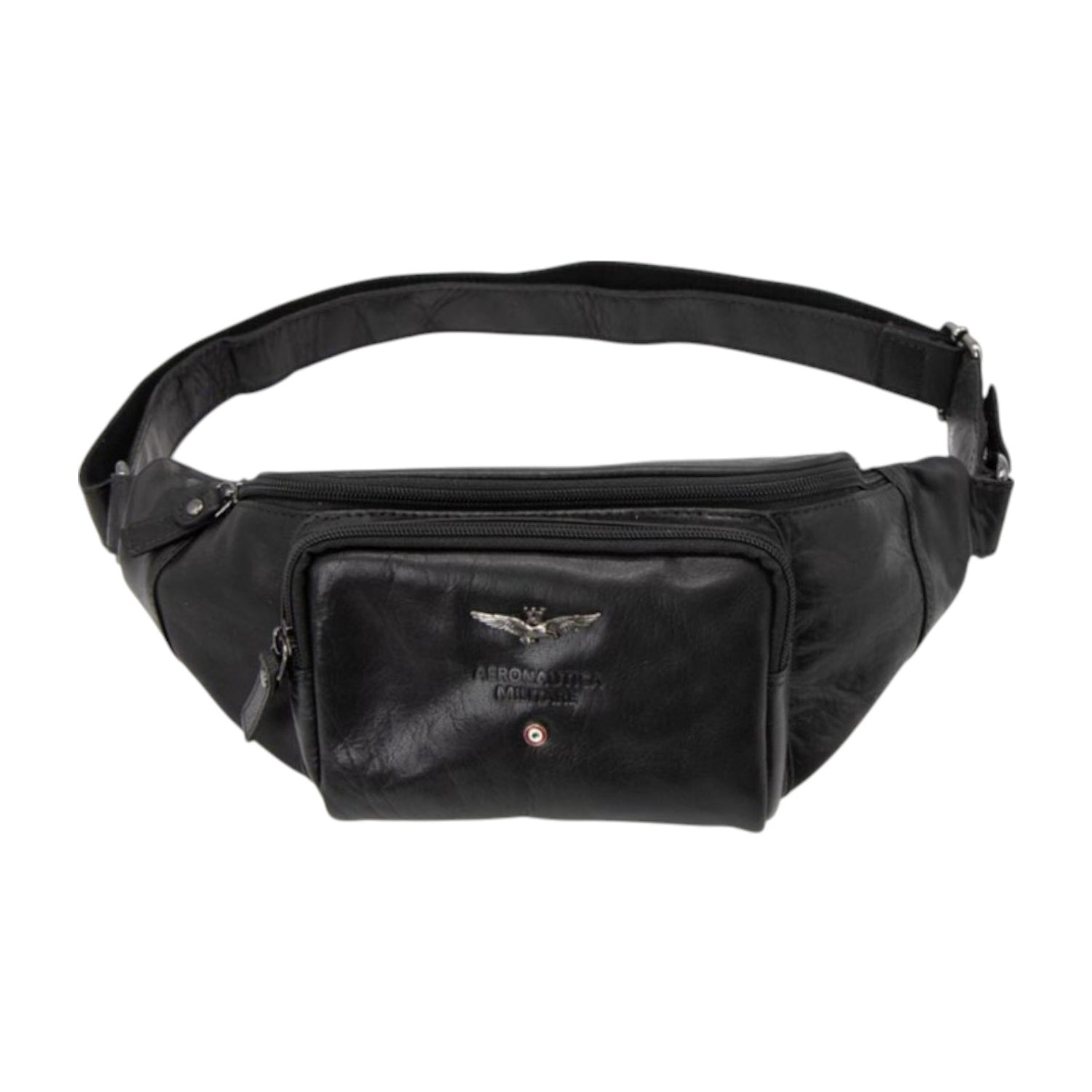 Aeronautica Militare Marsupio Nero Linea Vintage da Uomo