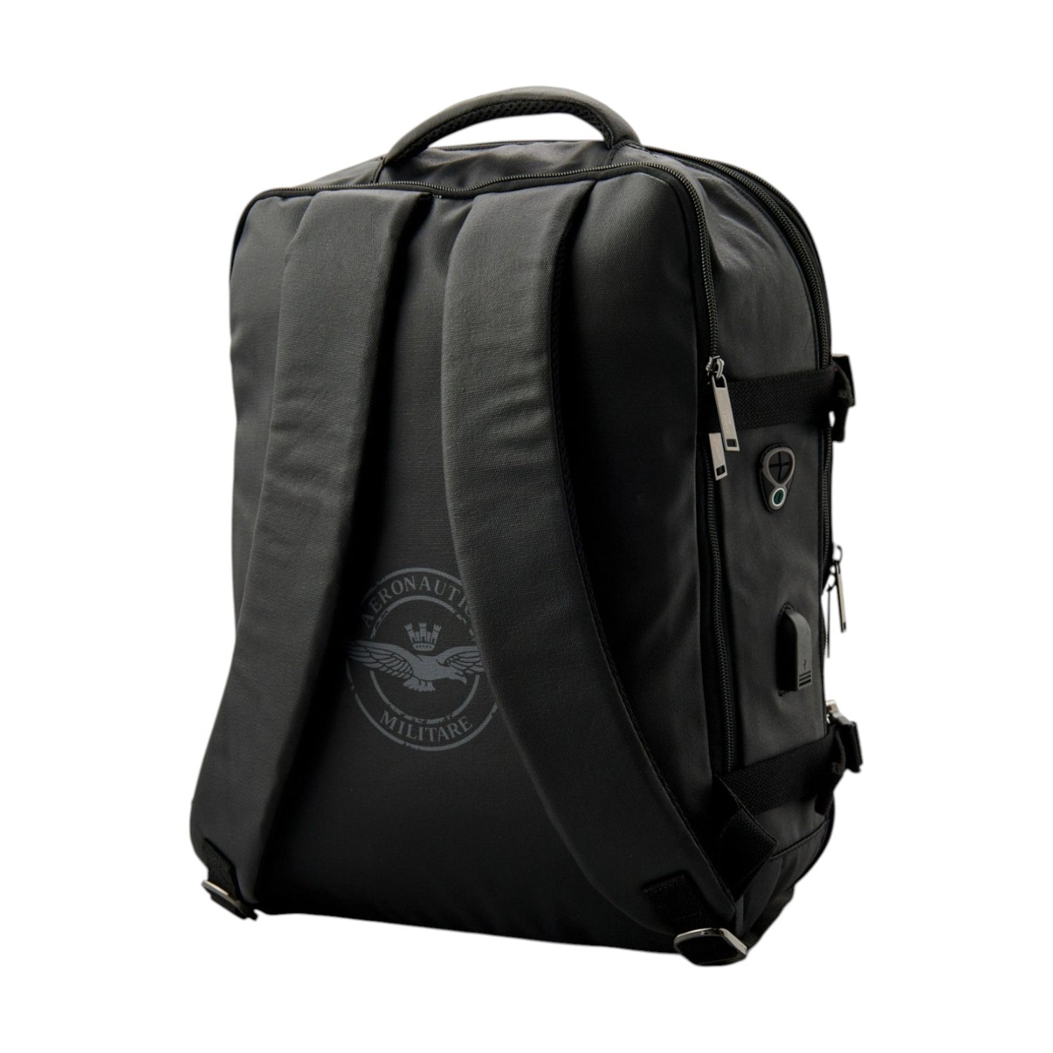 Aeronautica Militare Zaino Nero da Viaggio Linea New City da Uomo