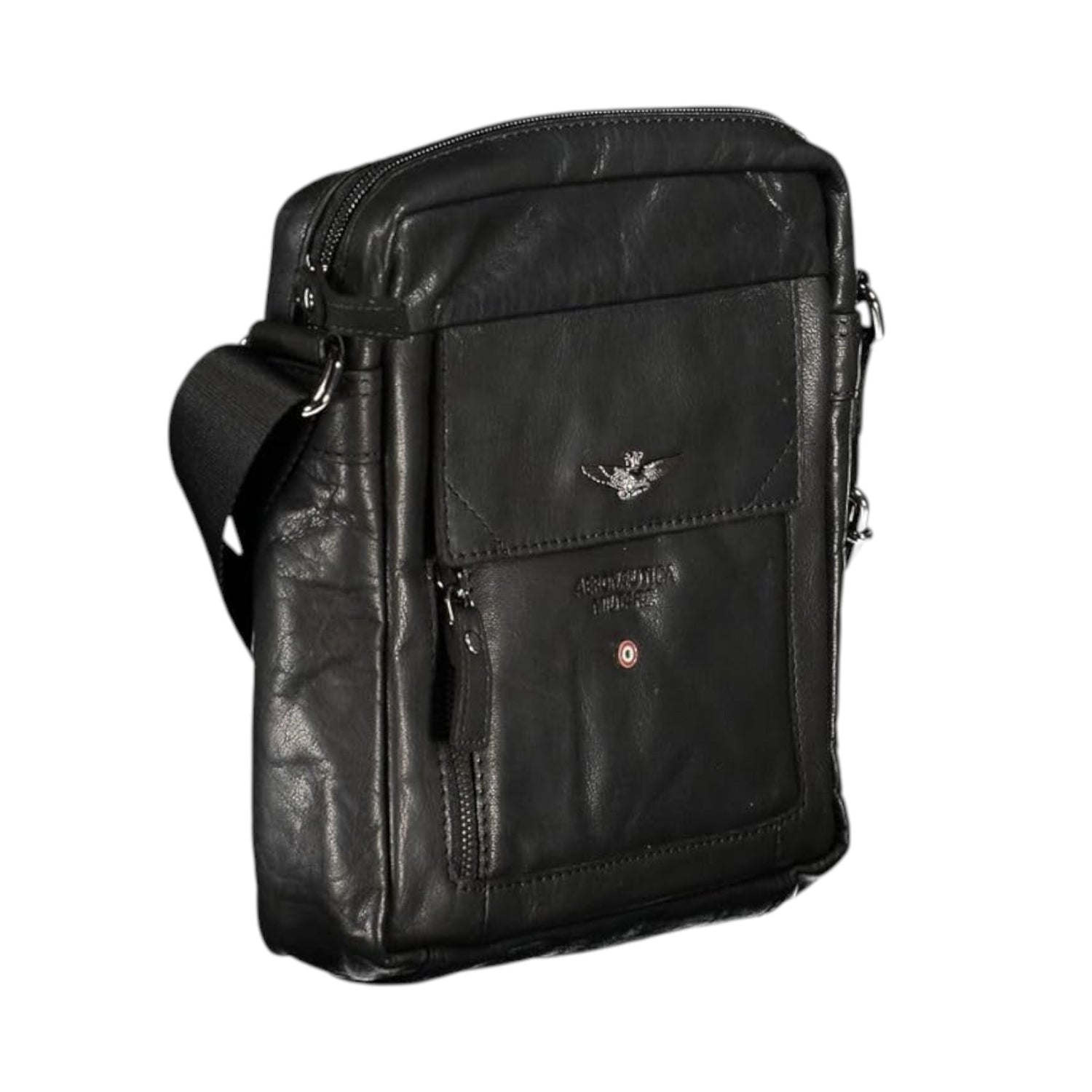 Aeronautica Militare Borsello Nero Linea Vintage da Uomo