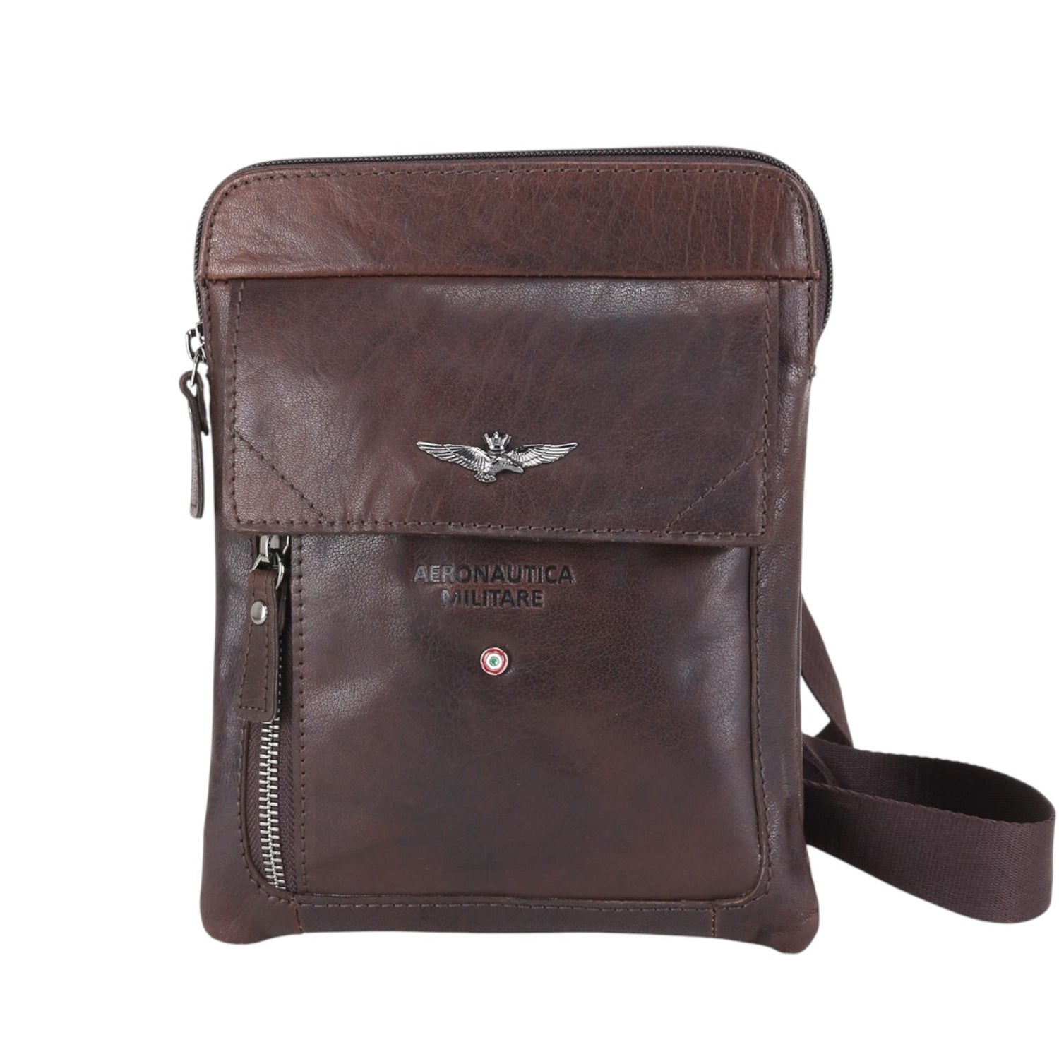 Aeronautica Militare Borsello Piatto Moro Linea Vintage da Uomo