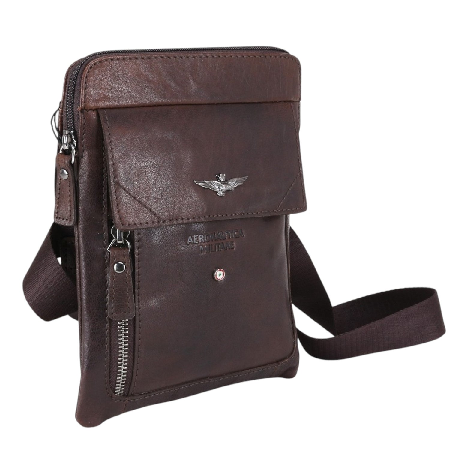 Aeronautica Militare Borsello Piatto Moro Linea Vintage da Uomo