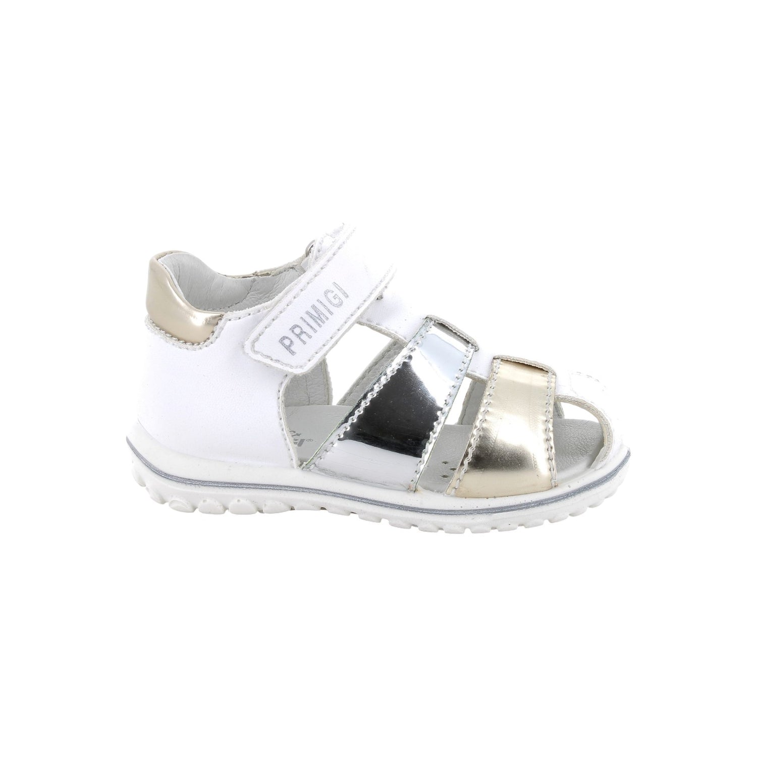 Primigi Sandalo a Ragnetto Bianco Platino da Bambina