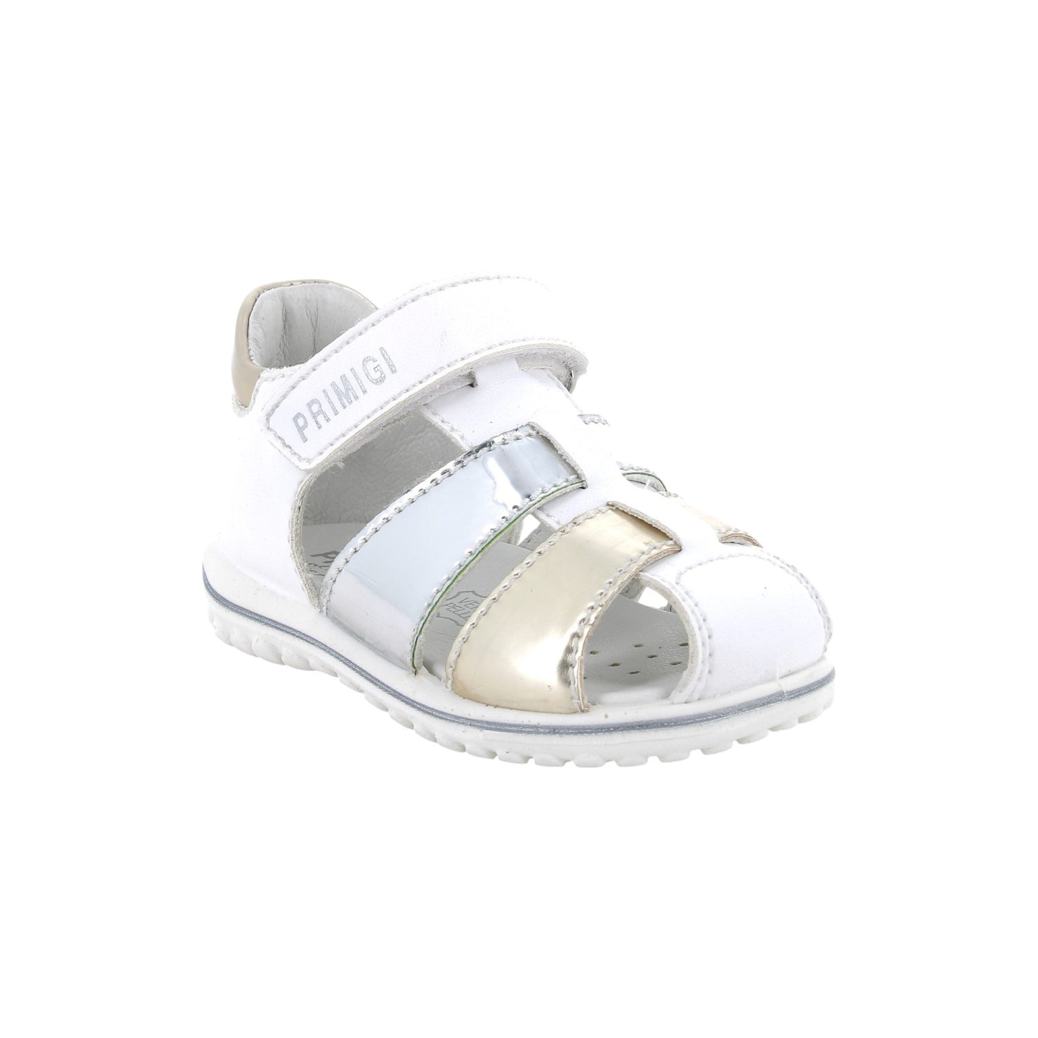 Primigi Sandalo a Ragnetto Bianco Platino da Bambina