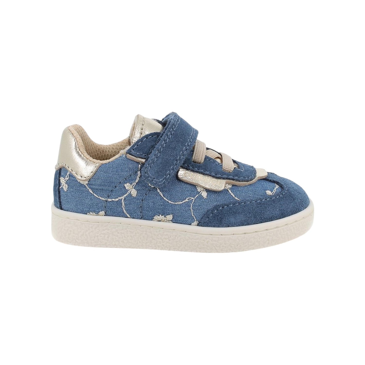 Primigi Sneakers Jeans con Dettagli Oro da Bambina