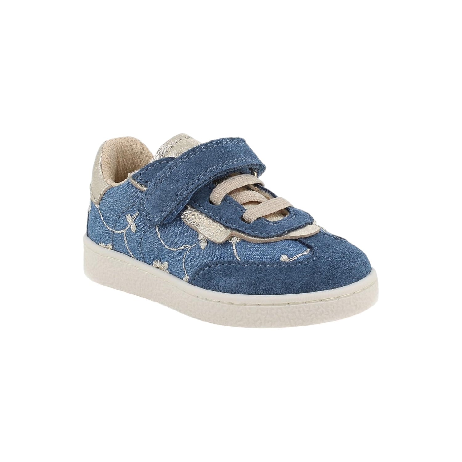 Primigi Sneakers Jeans con Dettagli Oro da Bambina