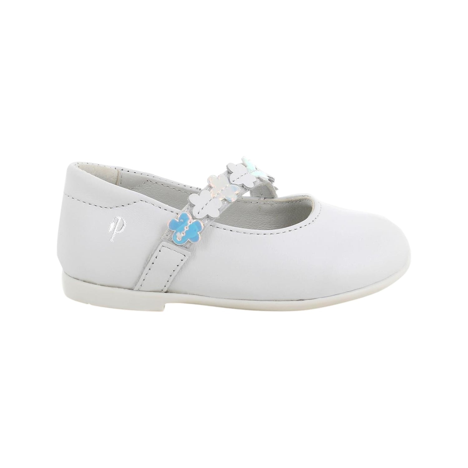 Primigi Ballerina Bianca con Fiorellini da Bambina