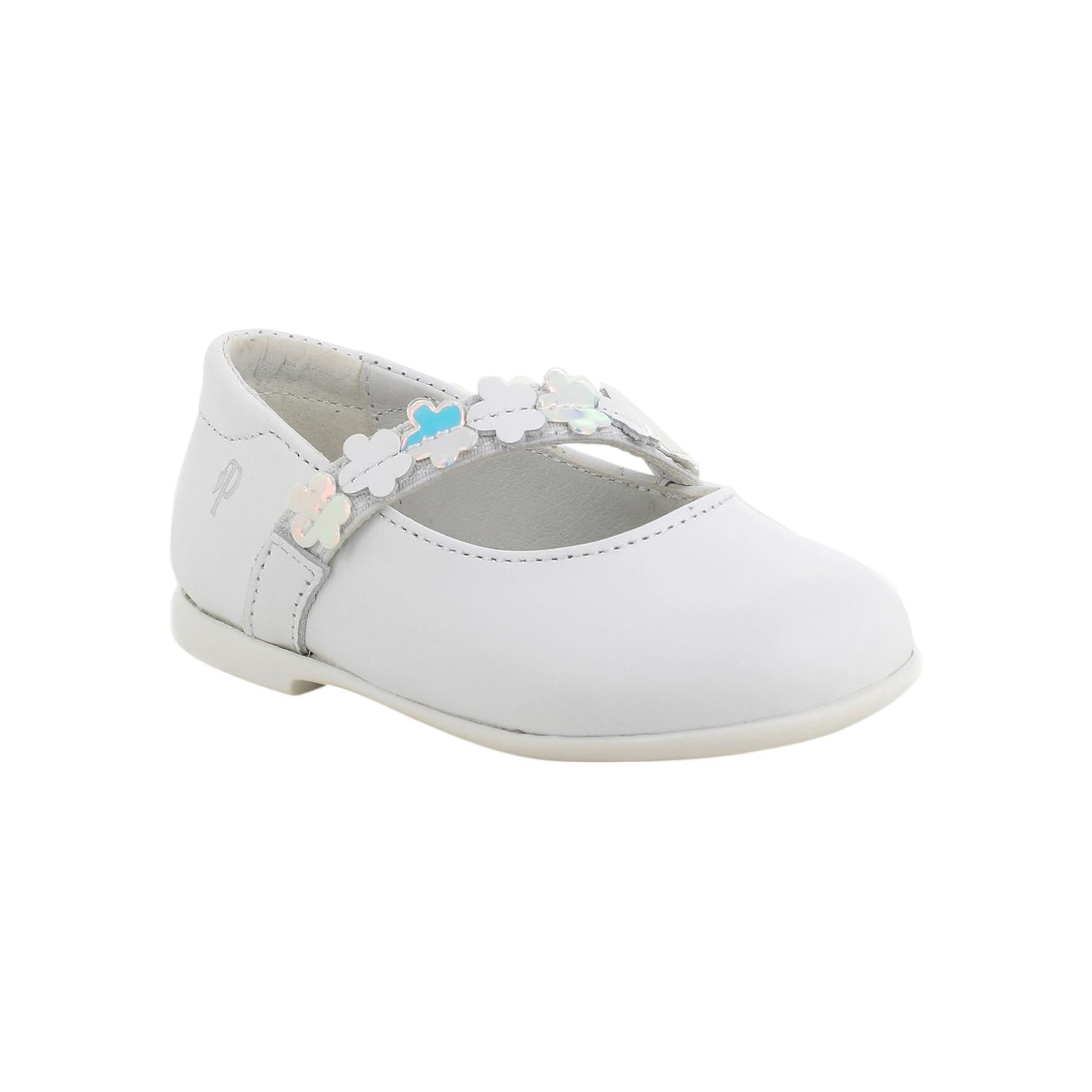 Primigi Ballerina Bianca con Fiorellini da Bambina