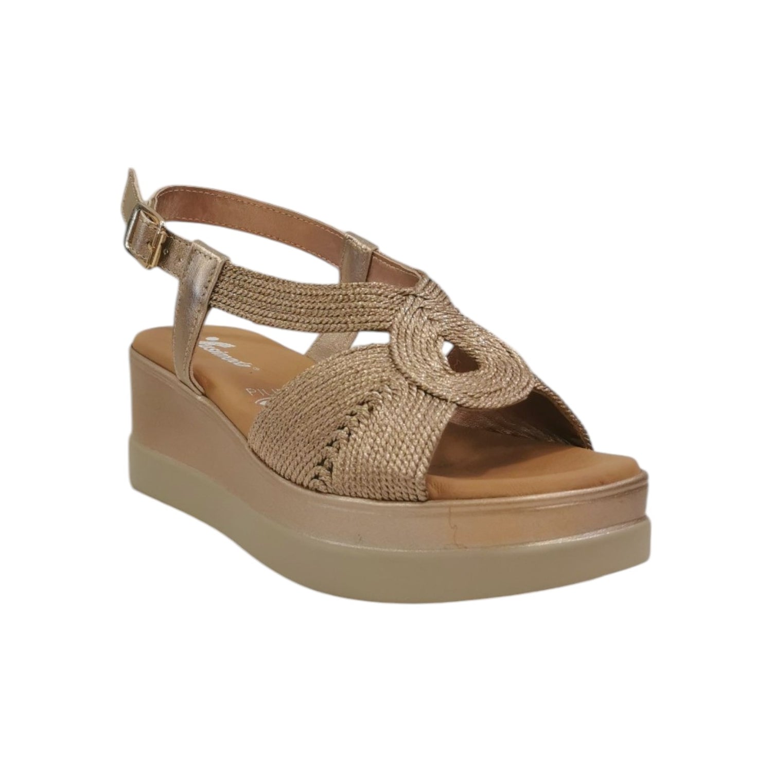 Susimoda Sandalo Rame in Corda con Zeppa da Donna