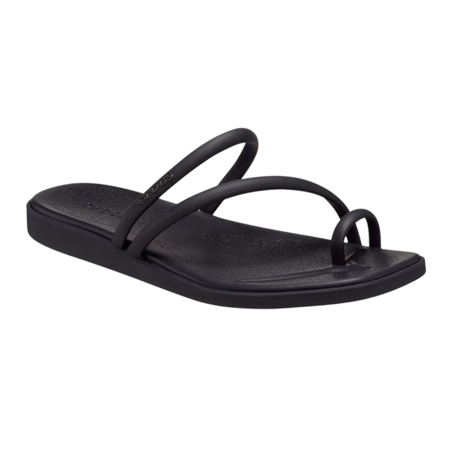 Crocs Toe Loop Sandal Infradito Basso Nero da Donna