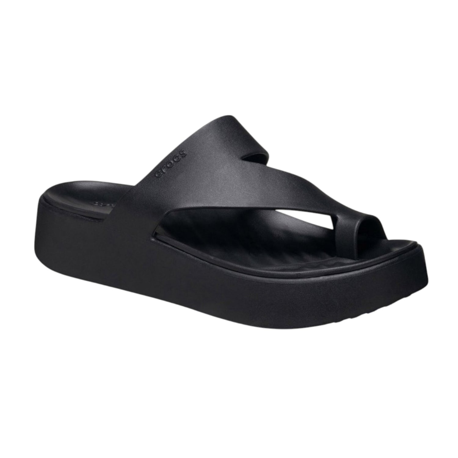 Crocs Getaway Platform Toe Loop Infradito Nero Unisex