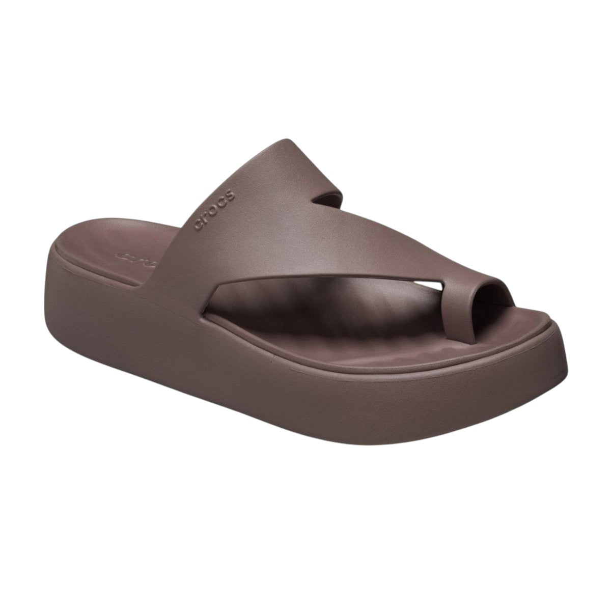 Crocs Getaway Platform Toe Loop Infradito Tartufo Unisex