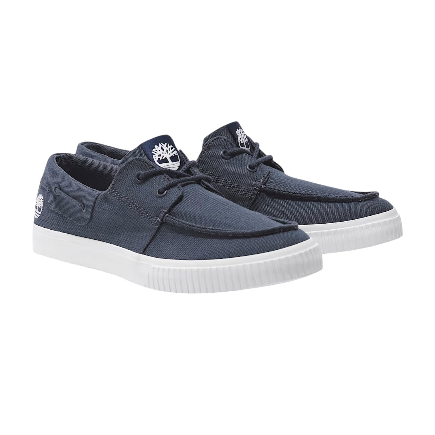 Timberland Sneakers Uomo in Tessuto Blu con Fondo Bianco