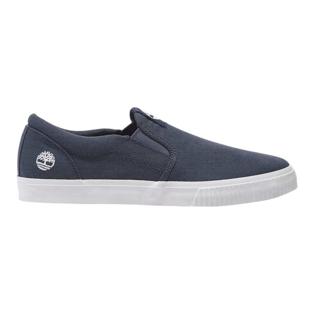 Timberland Slip On Uomo in Tessuto Blu con Fondo Bianco