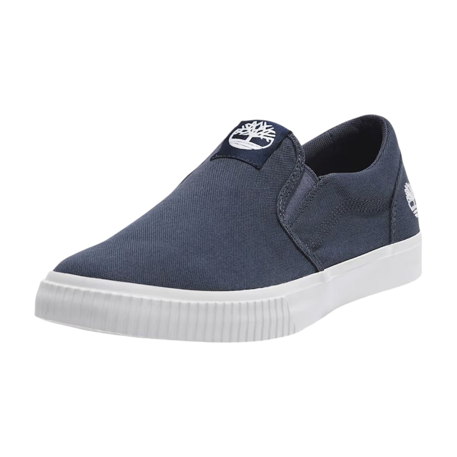 Timberland Slip On Uomo in Tessuto Blu con Fondo Bianco