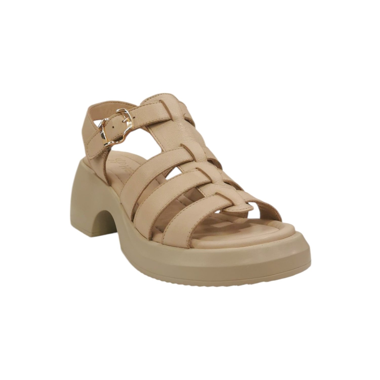 Heya Sandalo Beige in Pelle t.7 da Donna