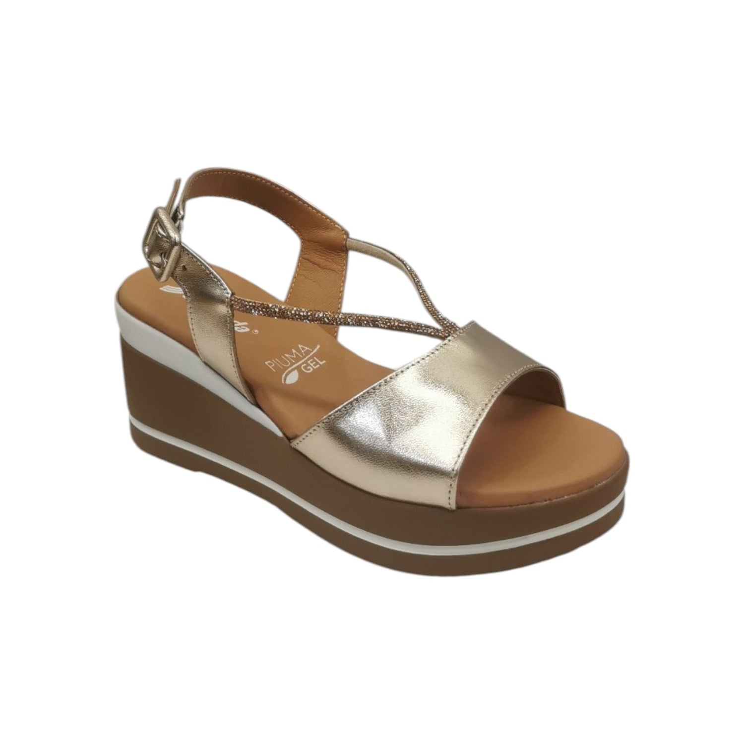 Susimoda Sandalo Rame con Zeppa da Donna