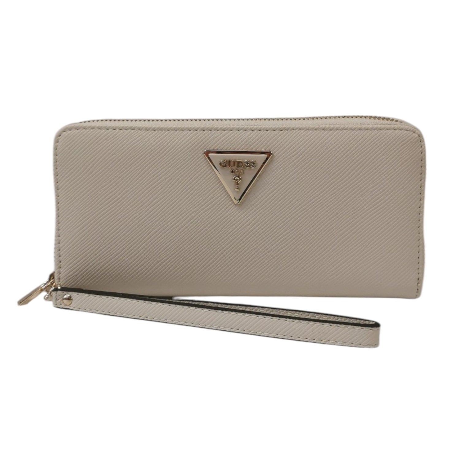 Guess Maxi Portafoglio Beige Laurel con Polsino da Donna