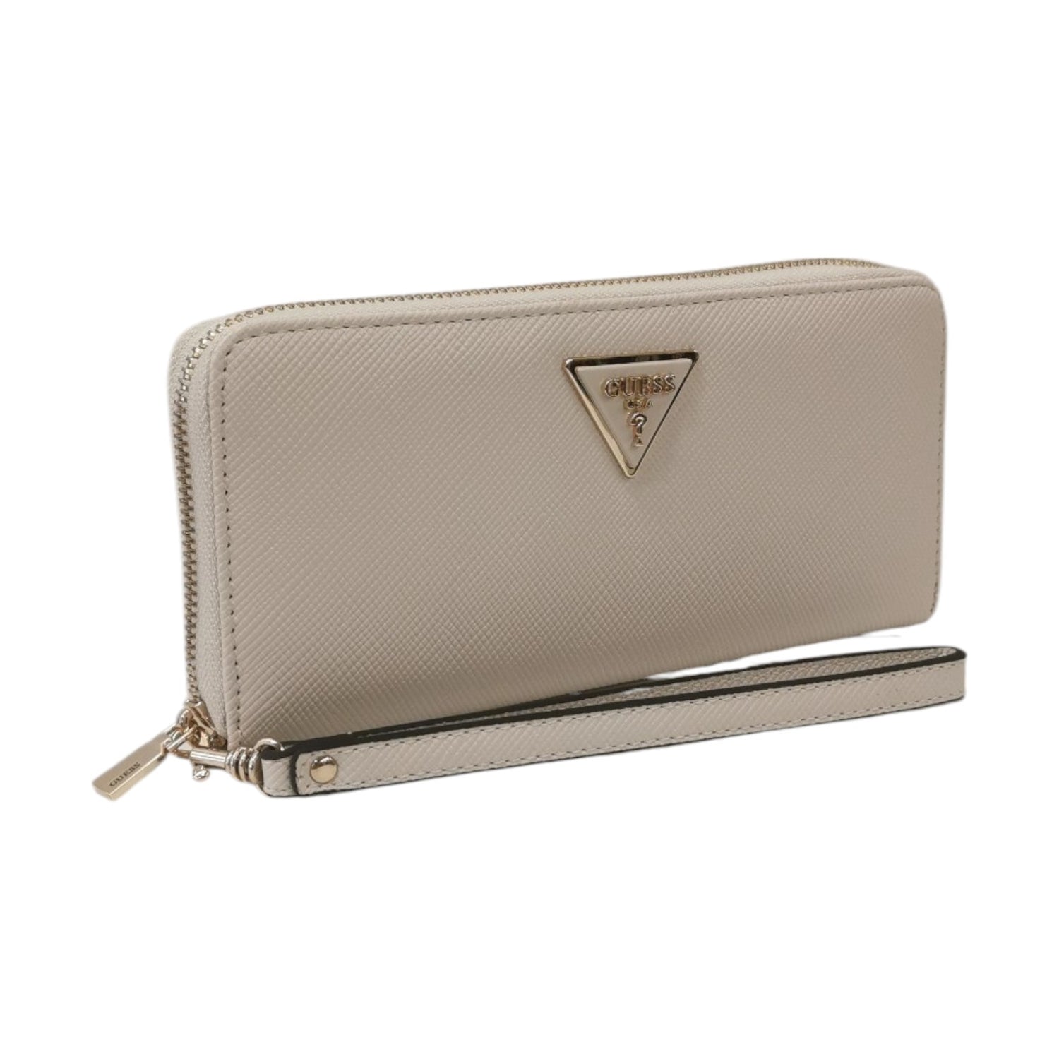 Guess Maxi Portafoglio Beige Laurel con Polsino da Donna