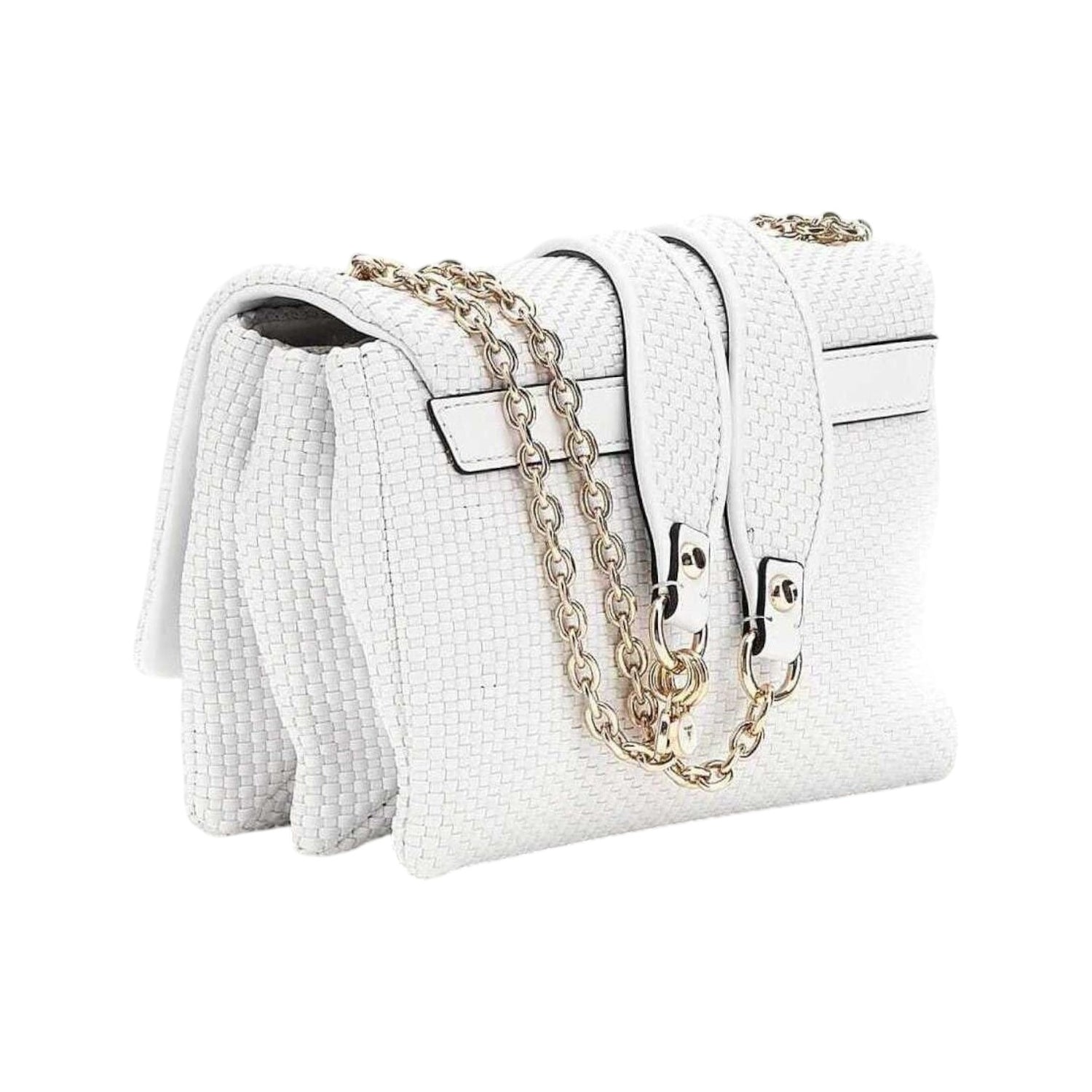 Guess Tracolla Bianca Intrecciata Phaedra da Donna