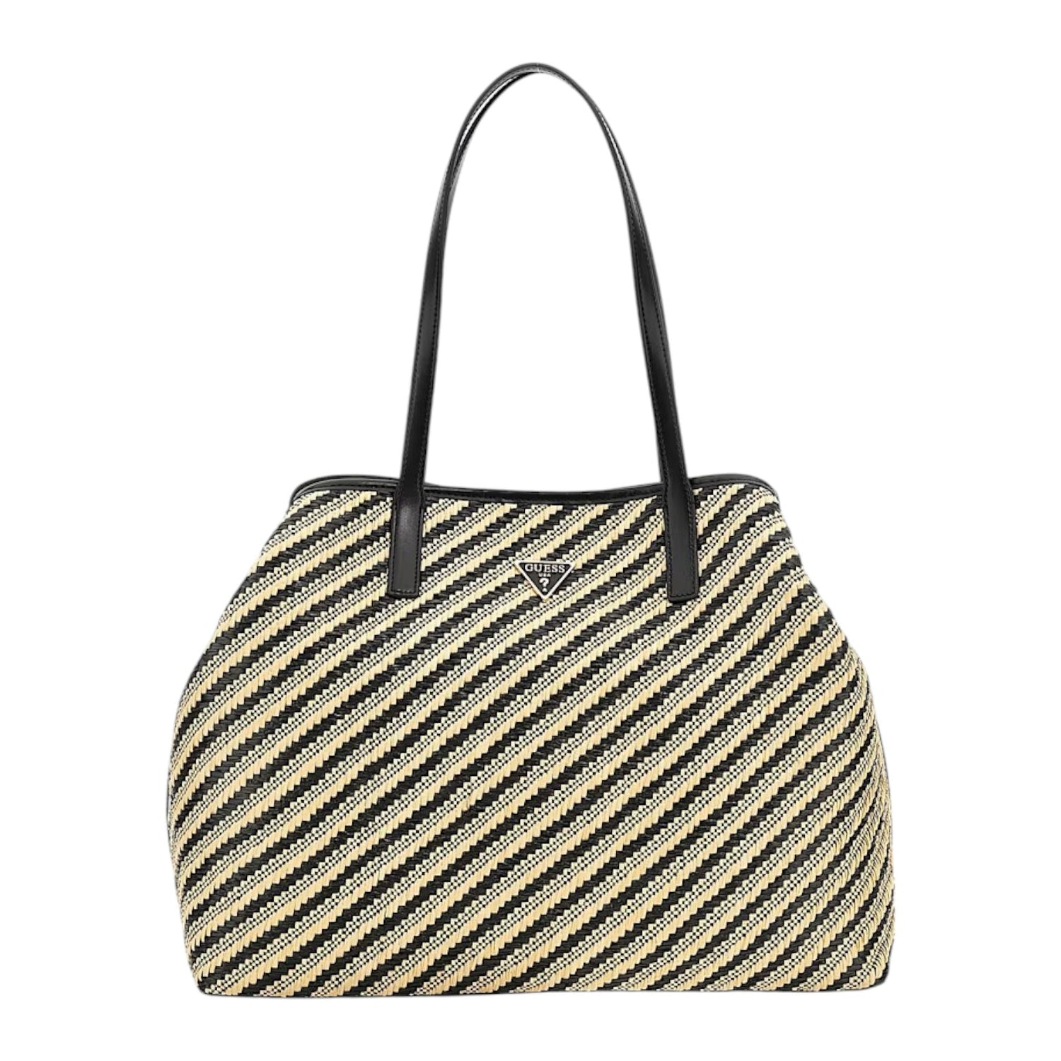 Guess Shopper Naturale Nero Vikki II con Pochette da Donna