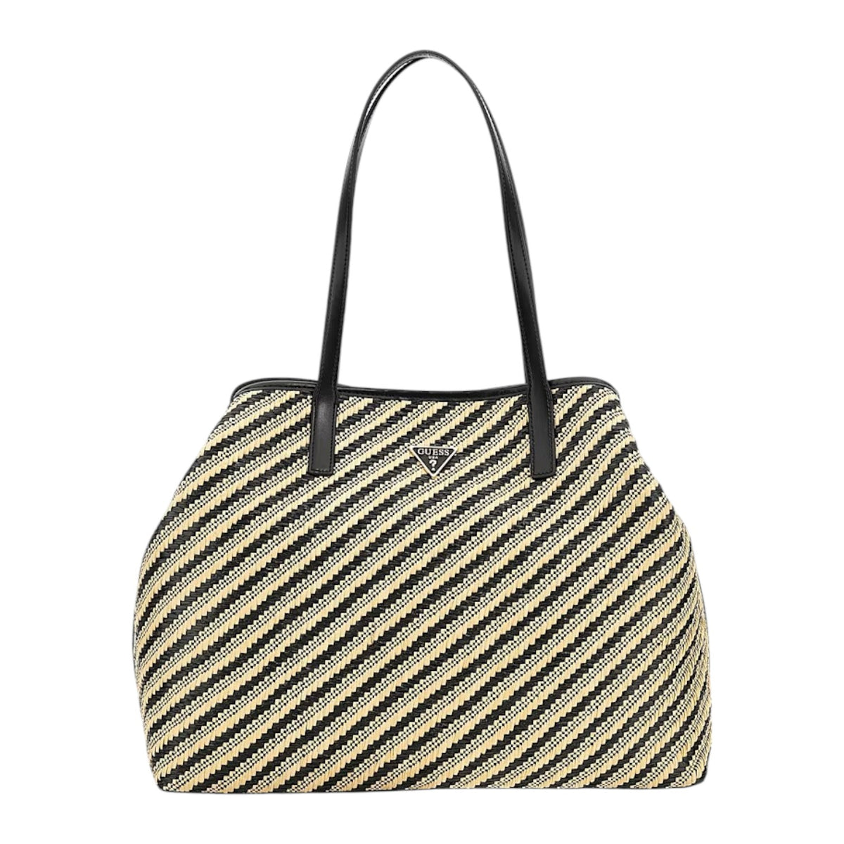 Guess Shopper Naturale Nero Vikki II con Pochette da Donna